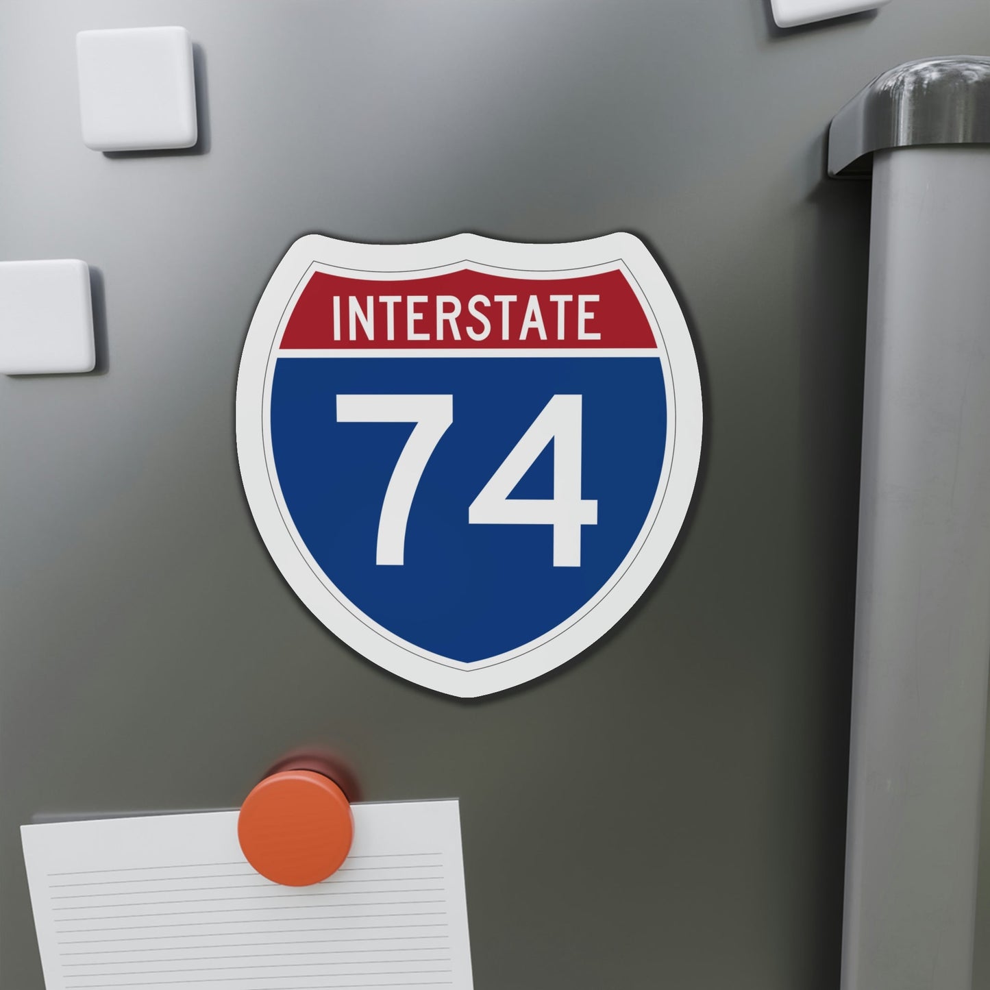 Interstate 74 (U.S. Highways) Die-Cut Magnet-The Sticker Space
