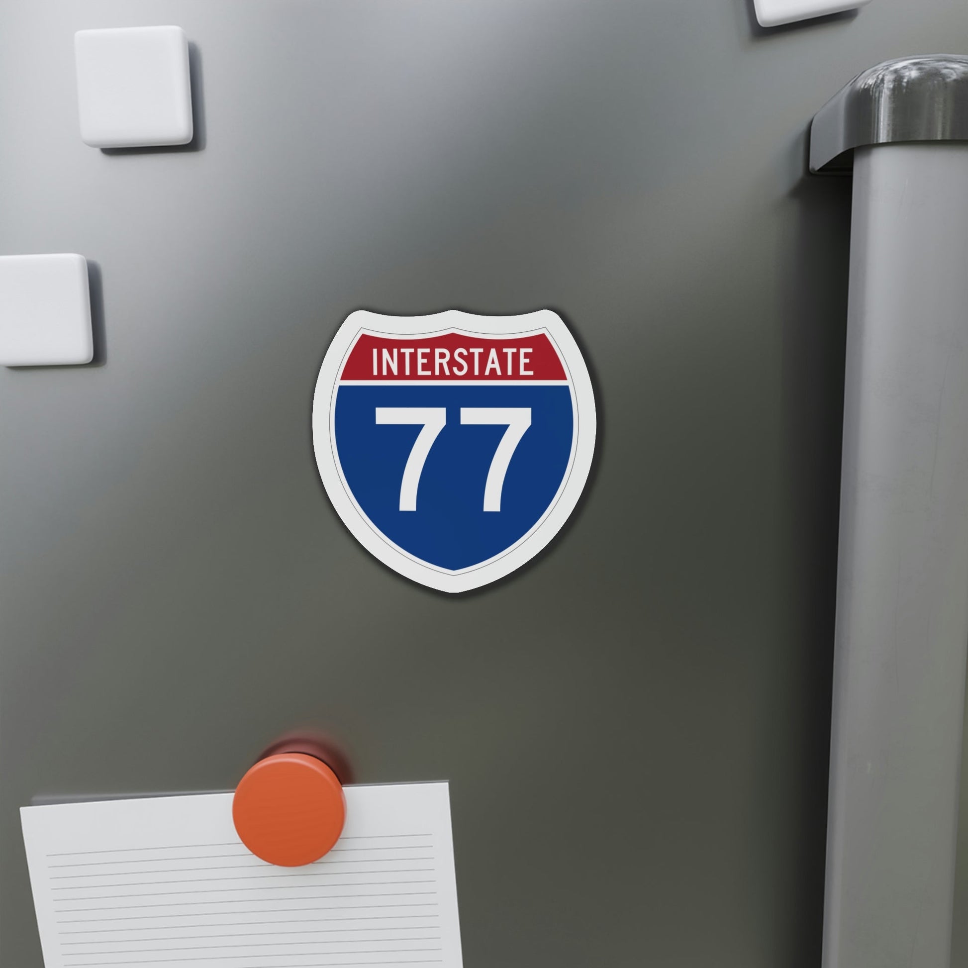 Interstate 77 (U.S. Highways) Die-Cut Magnet-The Sticker Space