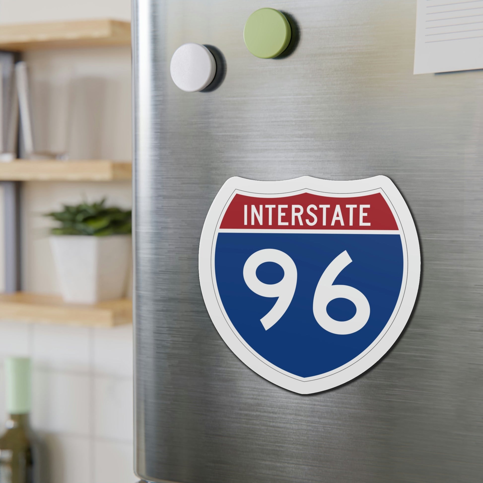 Interstate 96 (U.S. Highways) Die-Cut Magnet-The Sticker Space