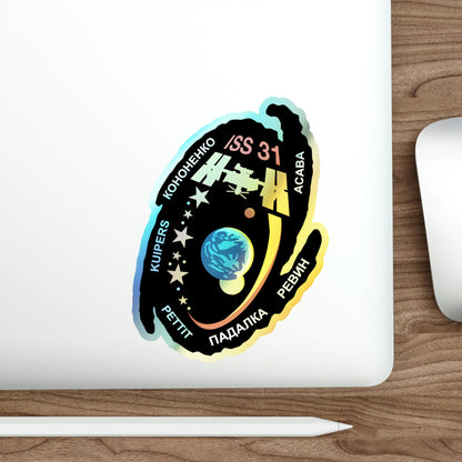 ISS Expedition 31 (NASA) Holographic STICKER Die-Cut Vinyl Decal-The Sticker Space