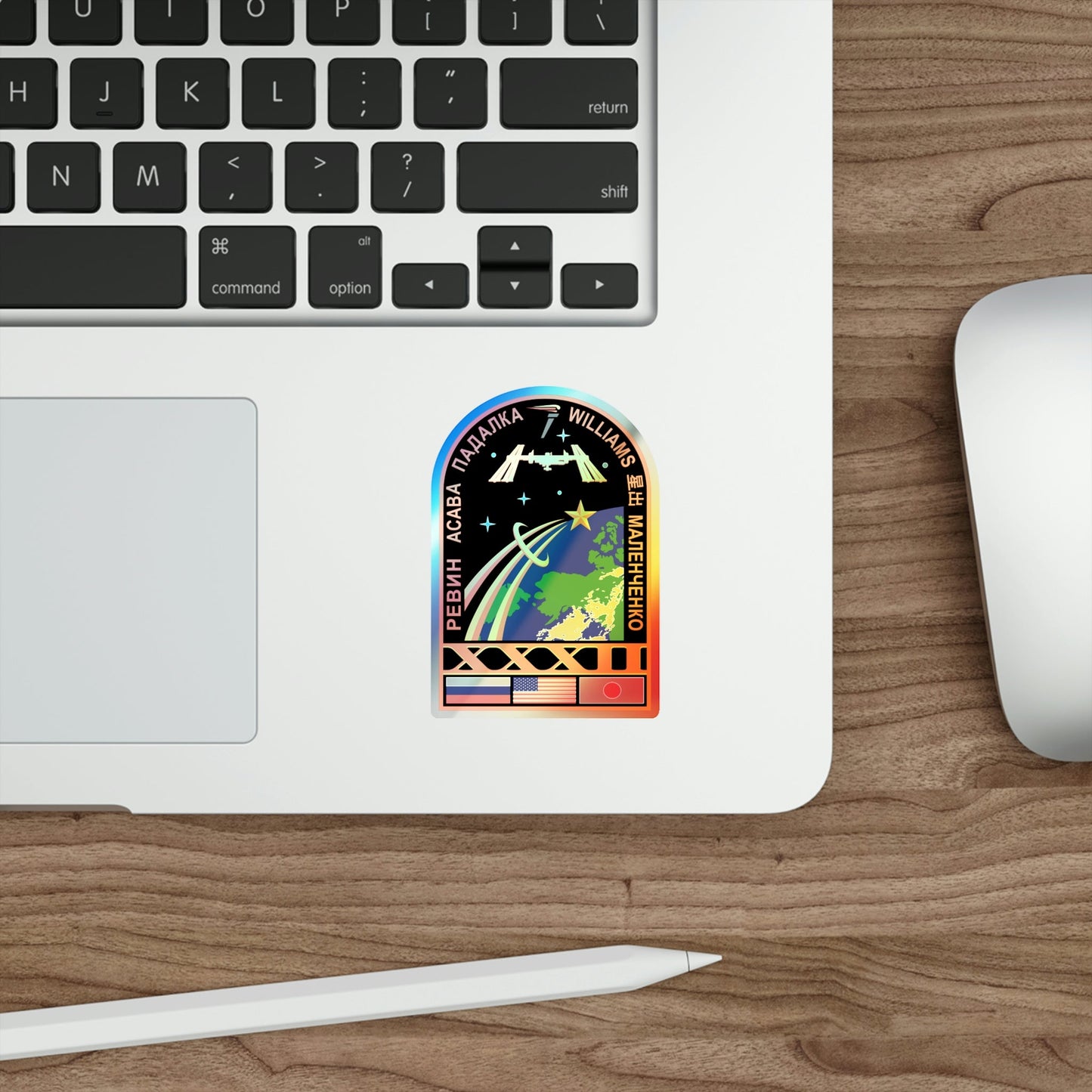 ISS Expedition 32 (NASA) Holographic STICKER Die-Cut Vinyl Decal-The Sticker Space