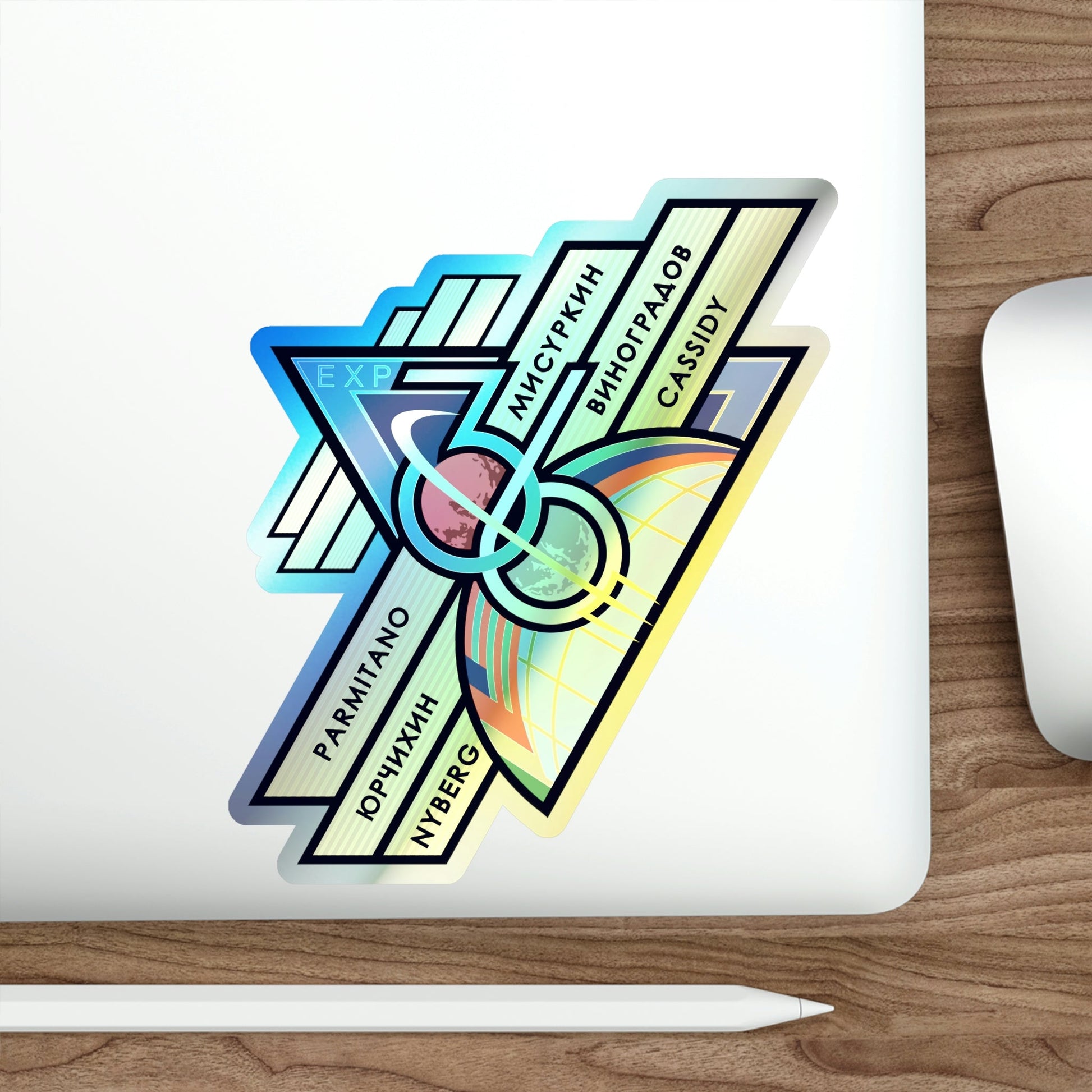 ISS Expedition 36 (NASA) Holographic STICKER Die-Cut Vinyl Decal-The Sticker Space