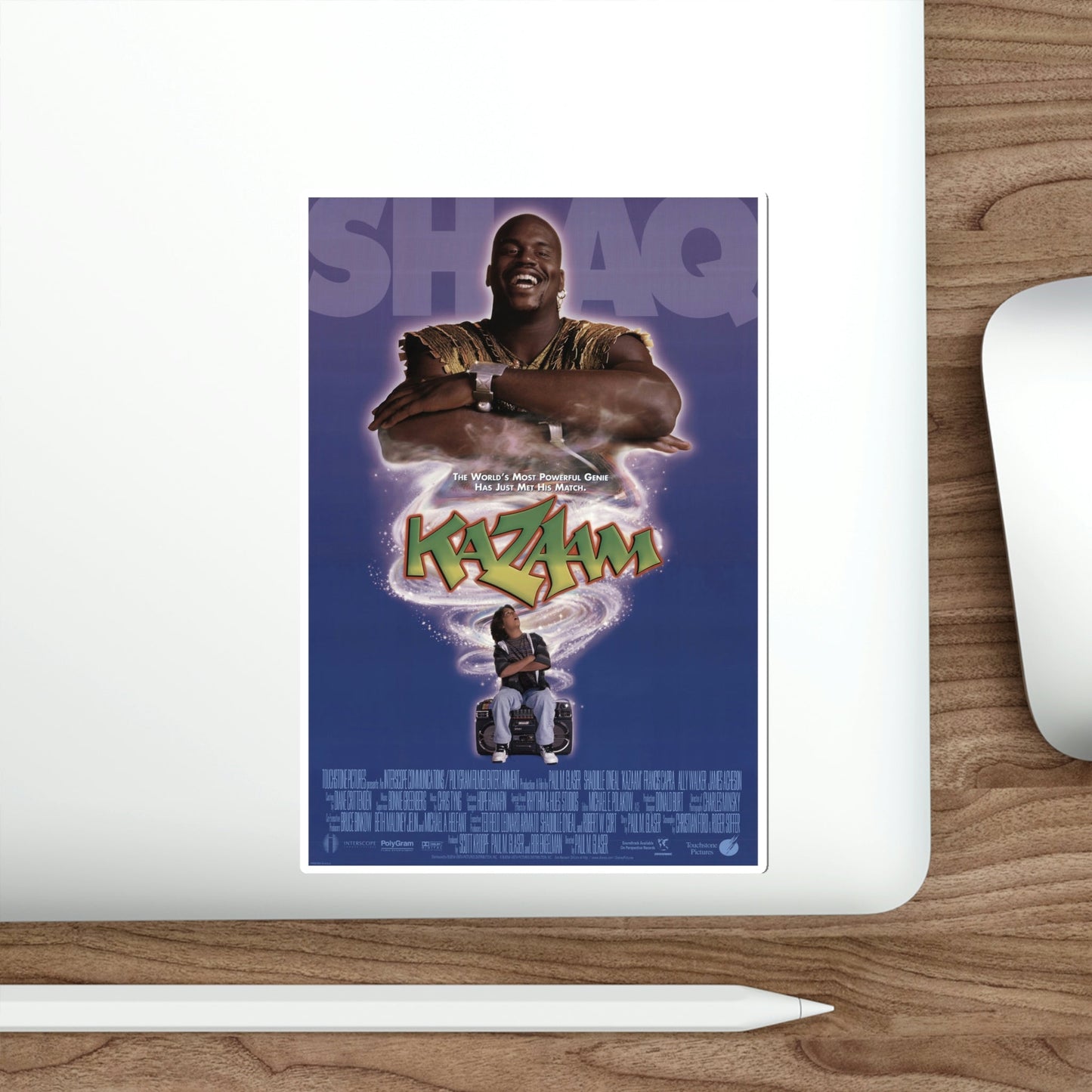 Kazaam 1996 Movie Poster STICKER Vinyl Die-Cut Decal-The Sticker Space