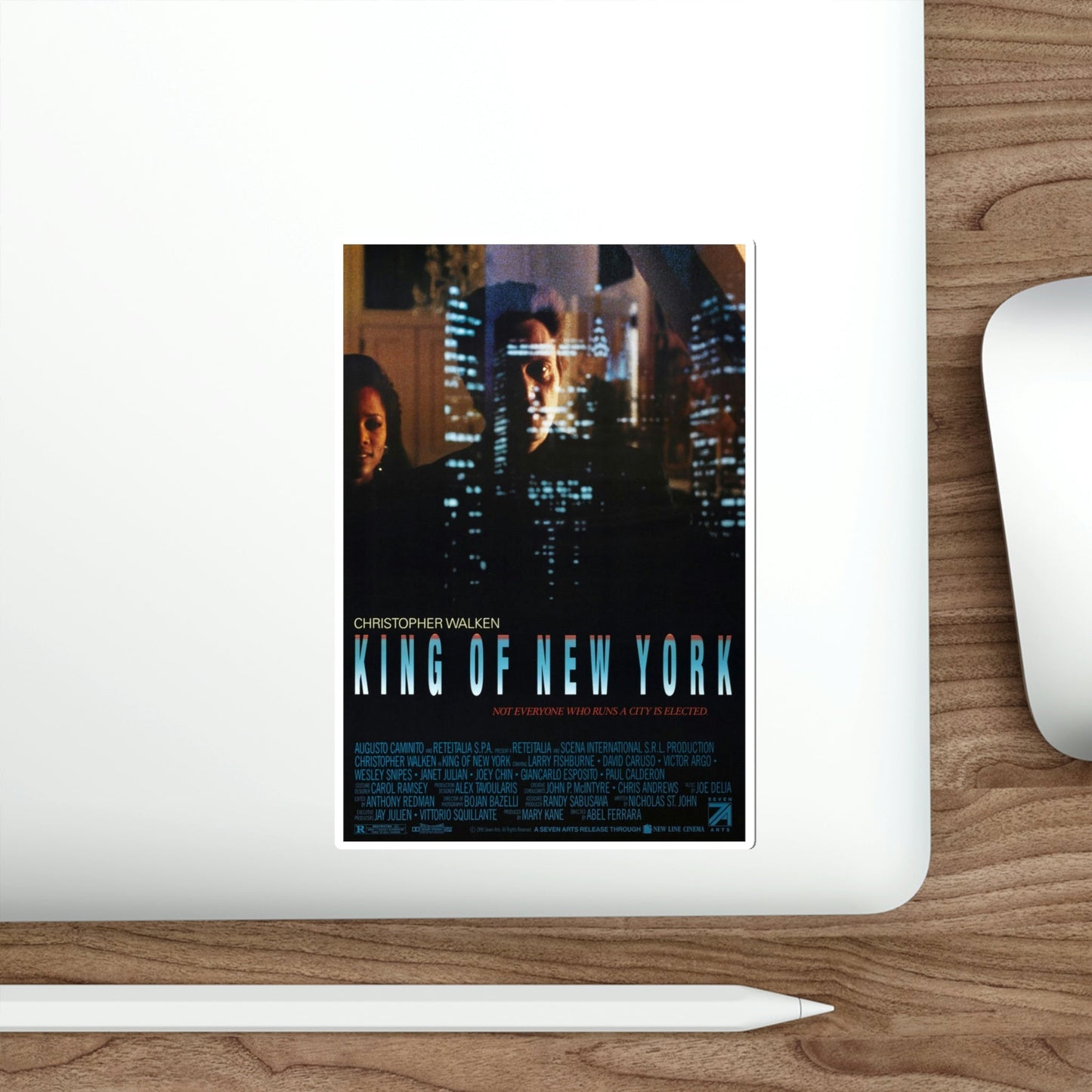 King of New York 1990 Movie Poster STICKER Vinyl Die-Cut Decal-The Sticker Space