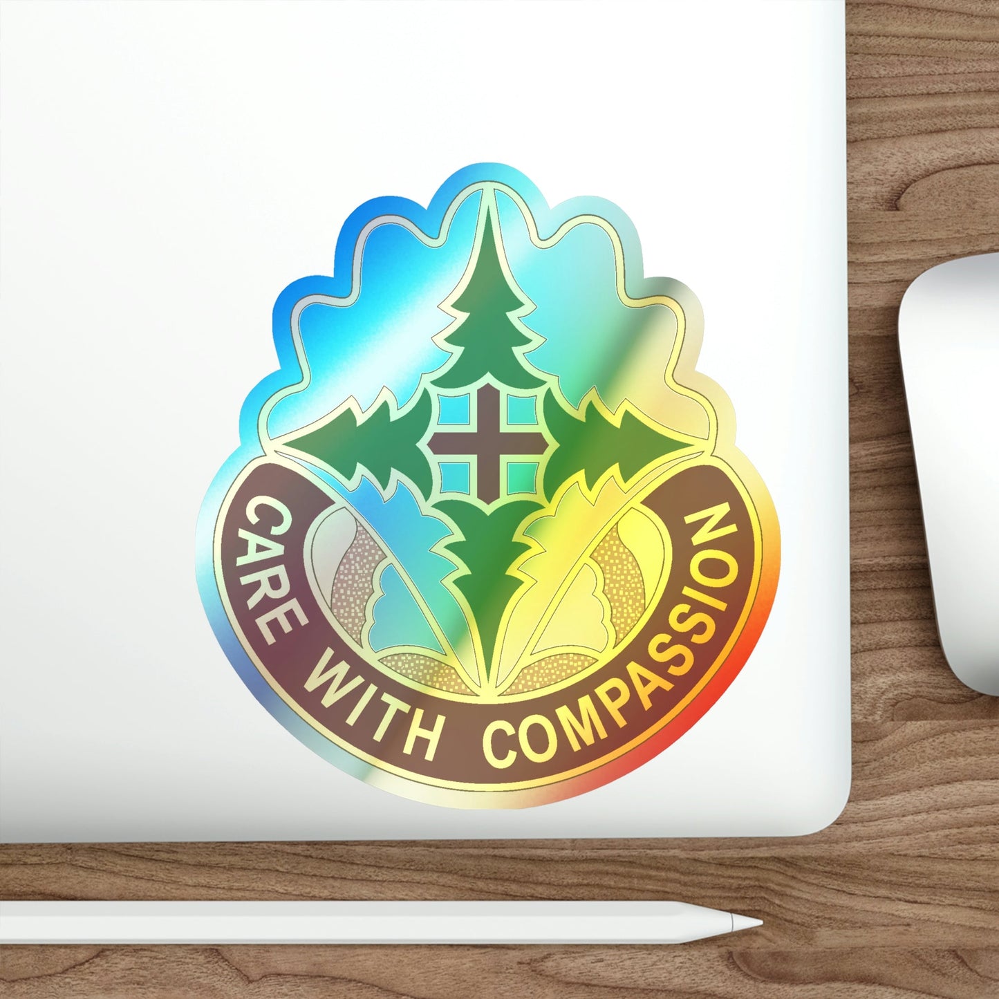 Madigan Medical Center (U.S. Army) Holographic STICKER Die-Cut Vinyl Decal-The Sticker Space