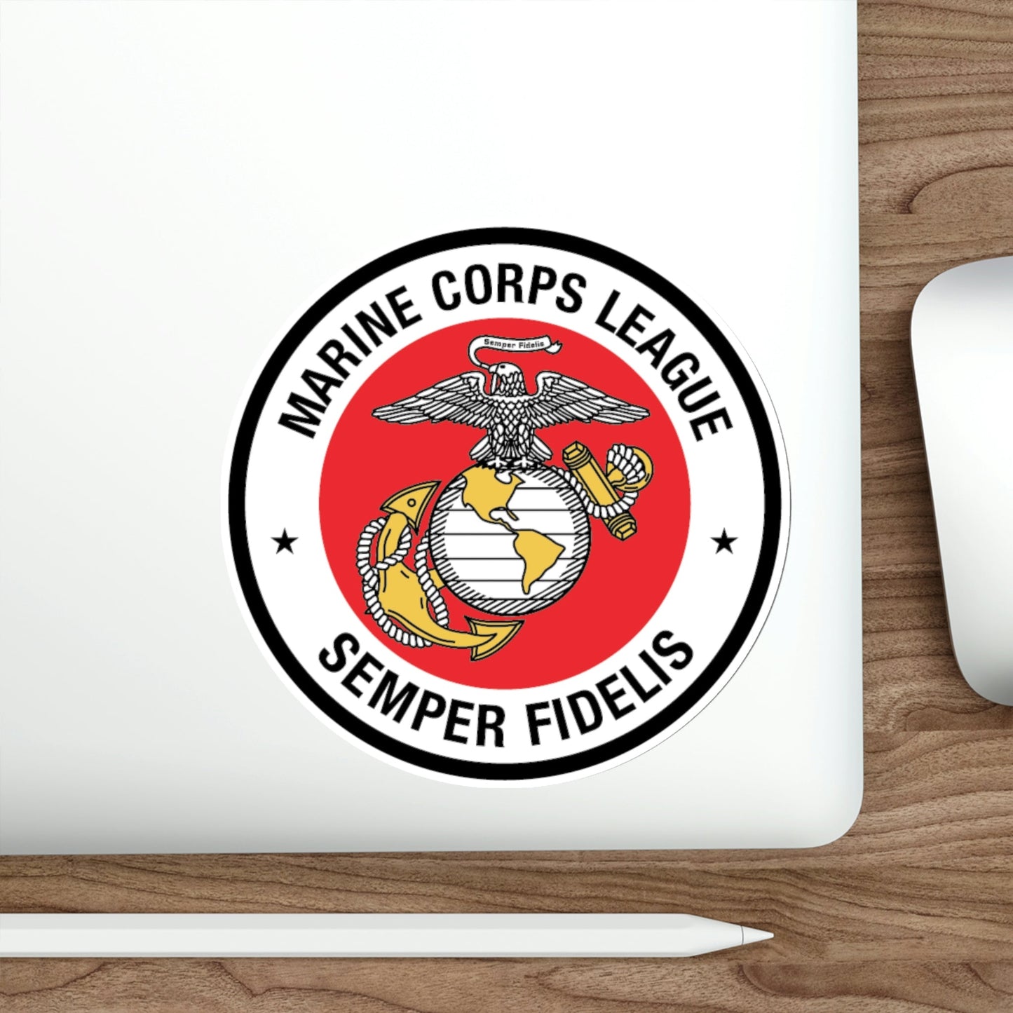 Marine Corps League (USMC) STICKER Vinyl Die-Cut Decal-The Sticker Space