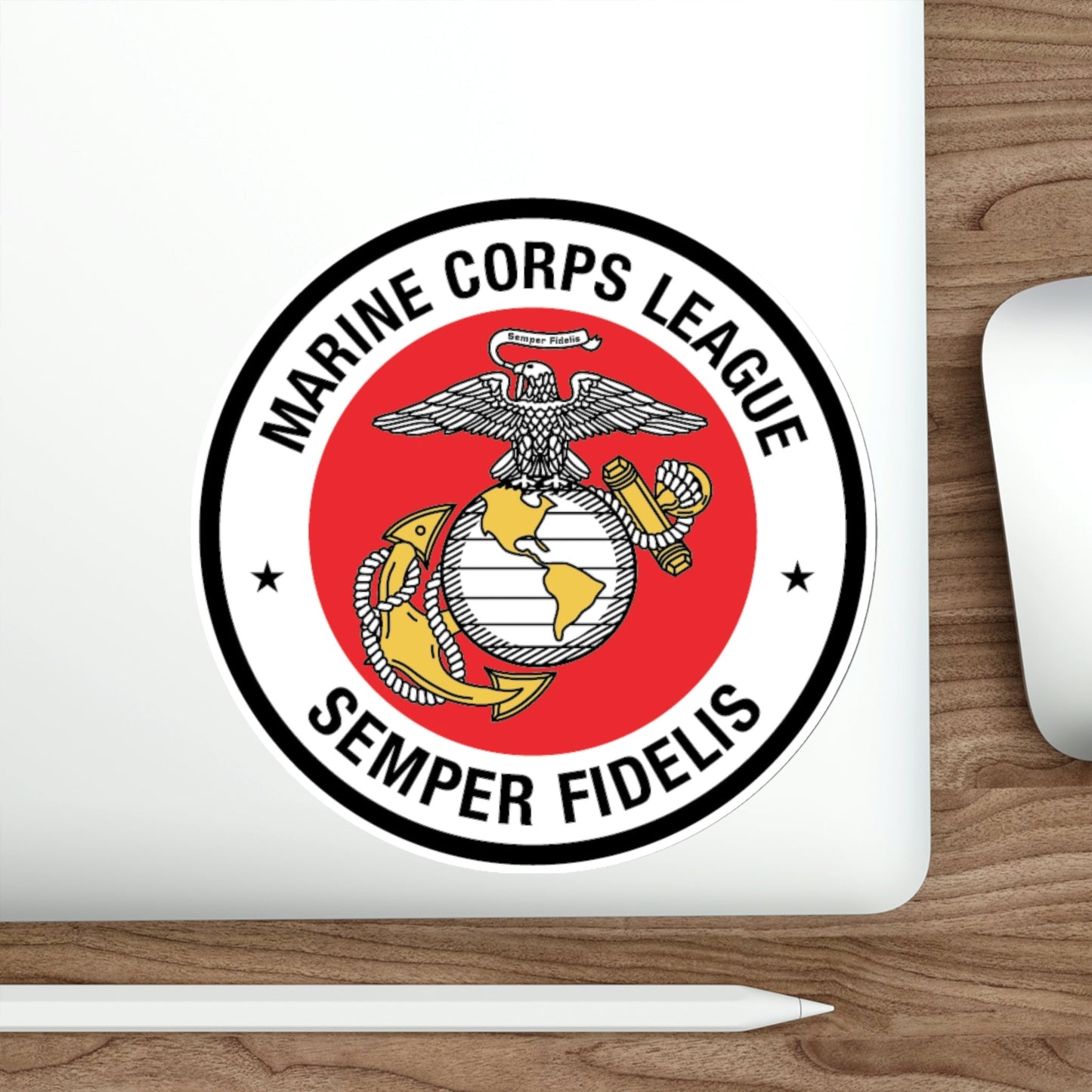 Marine Corps League (USMC) STICKER Vinyl Die-Cut Decal-The Sticker Space
