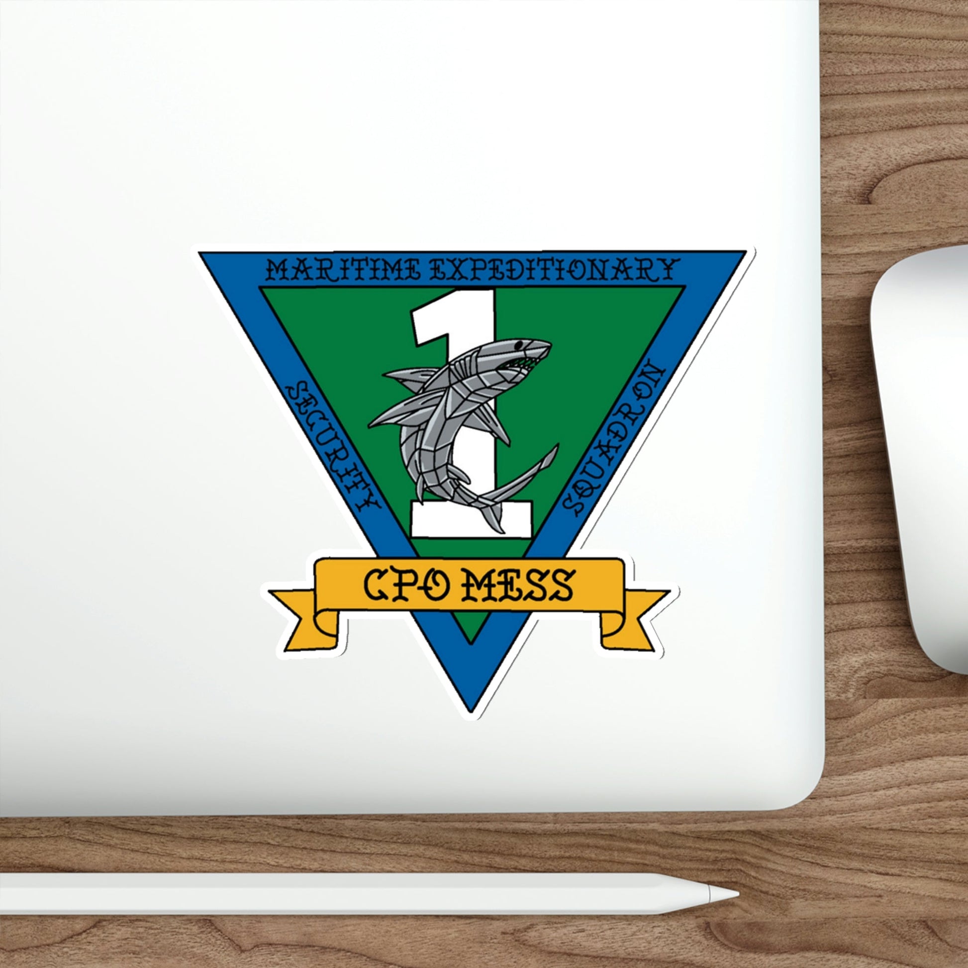 Maritime Expeditionary Security Sq One CPO MESS (U.S. Navy) STICKER Vinyl Die-Cut Decal-The Sticker Space