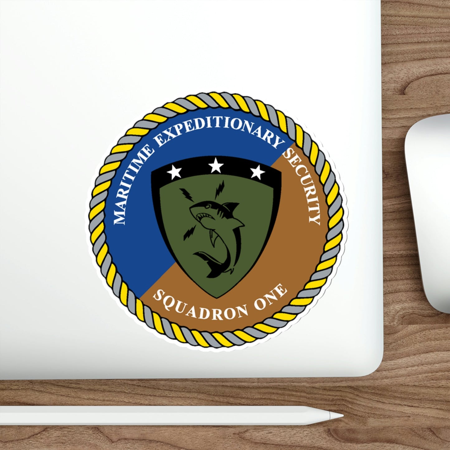 Maritime Expeditionary Security Sq One (U.S. Navy) STICKER Vinyl Die-Cut Decal-The Sticker Space