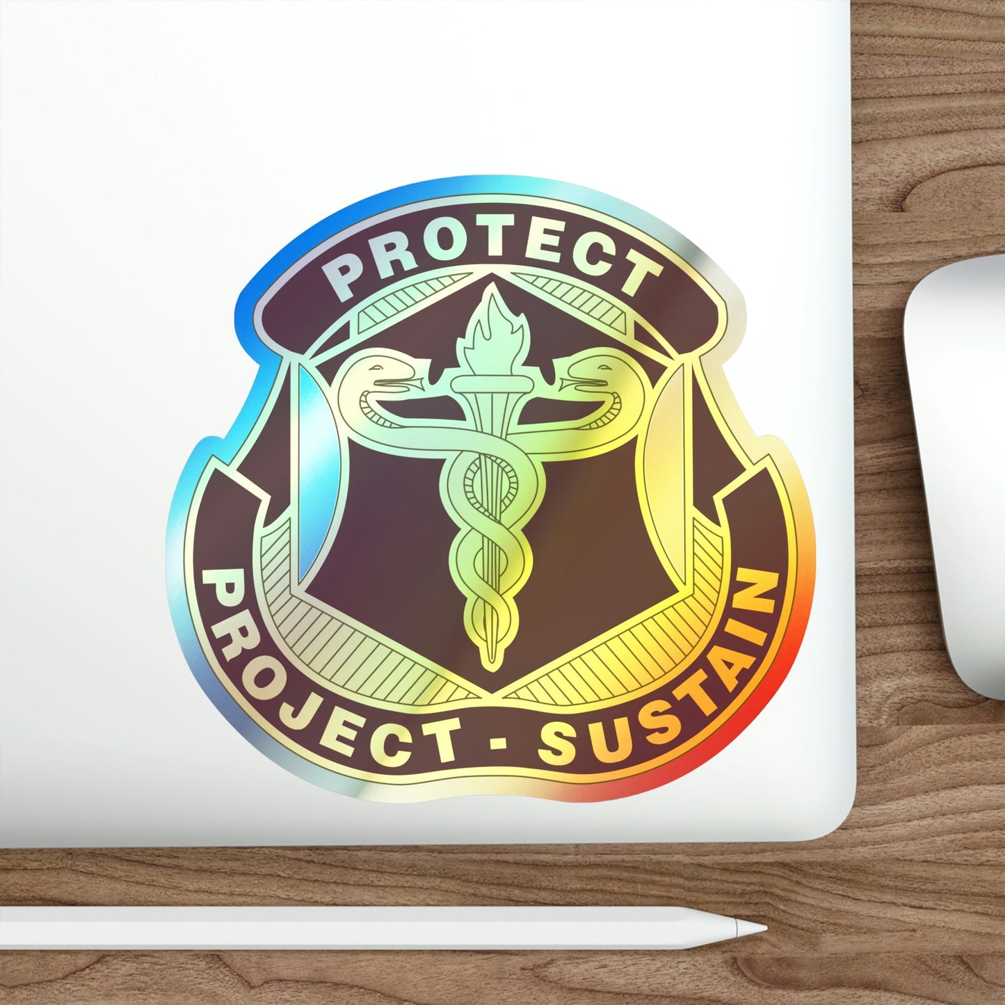 Medical Research and Development Command 2 (U.S. Army) Holographic STICKER Die-Cut Vinyl Decal-The Sticker Space