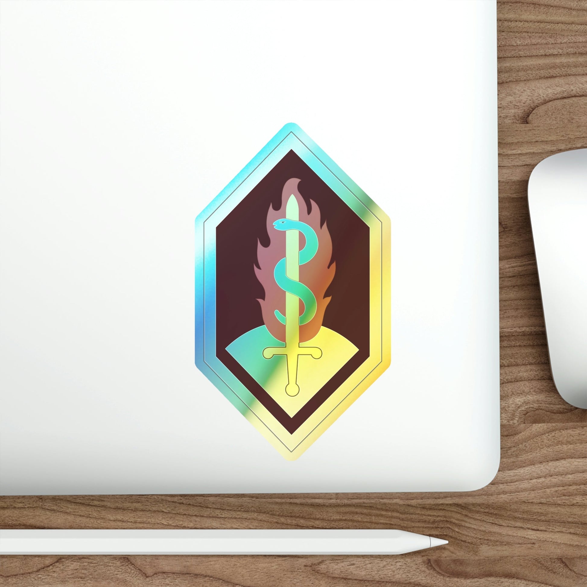 Medical Research and Development Command (U.S. Army) Holographic STICKER Die-Cut Vinyl Decal-The Sticker Space