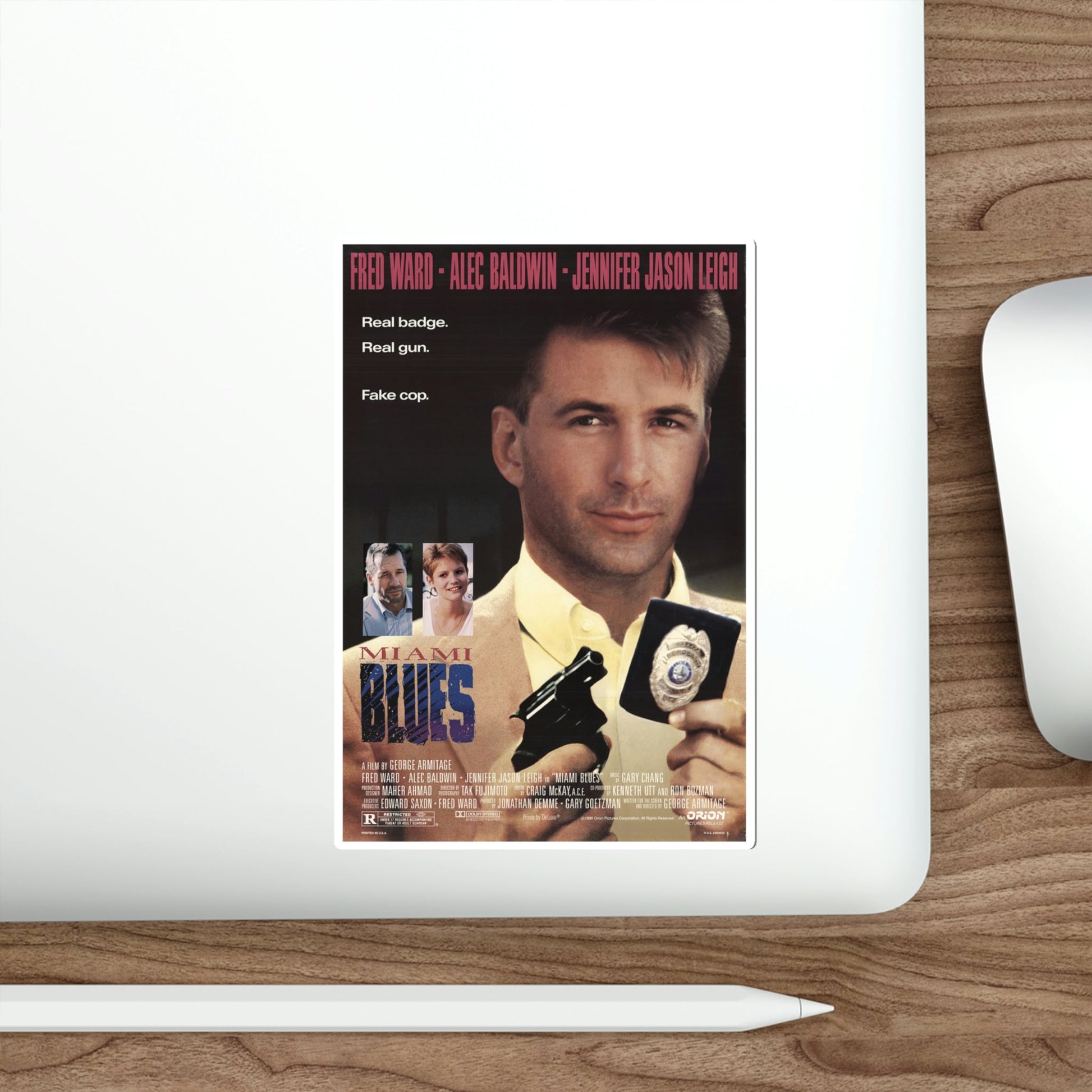 Miami Blues 1990 Movie Poster STICKER Vinyl Die-Cut Decal-The Sticker Space