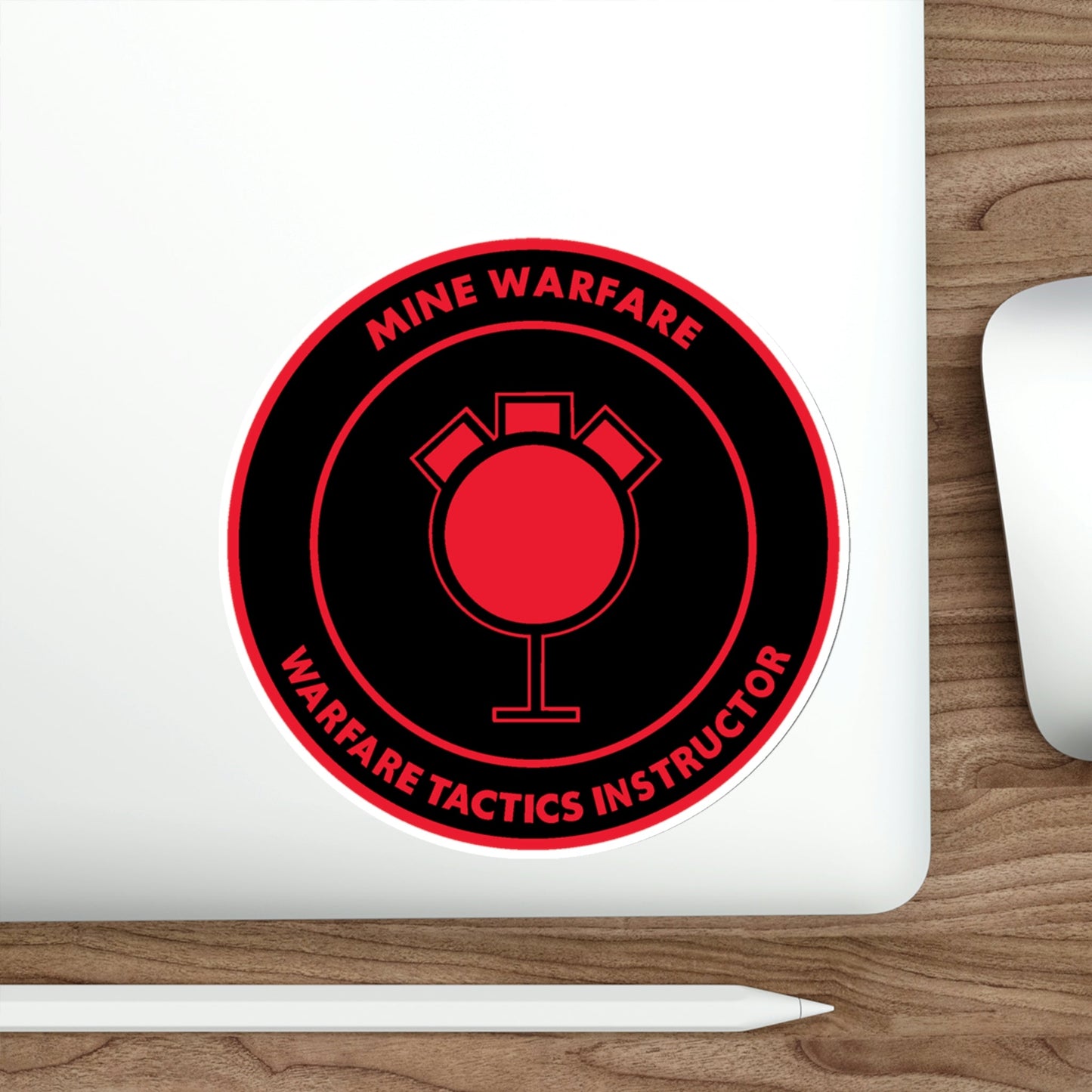 Mine Warfare Warfare Tactics Instructor (U.S. Navy) STICKER Vinyl Die-Cut Decal-The Sticker Space