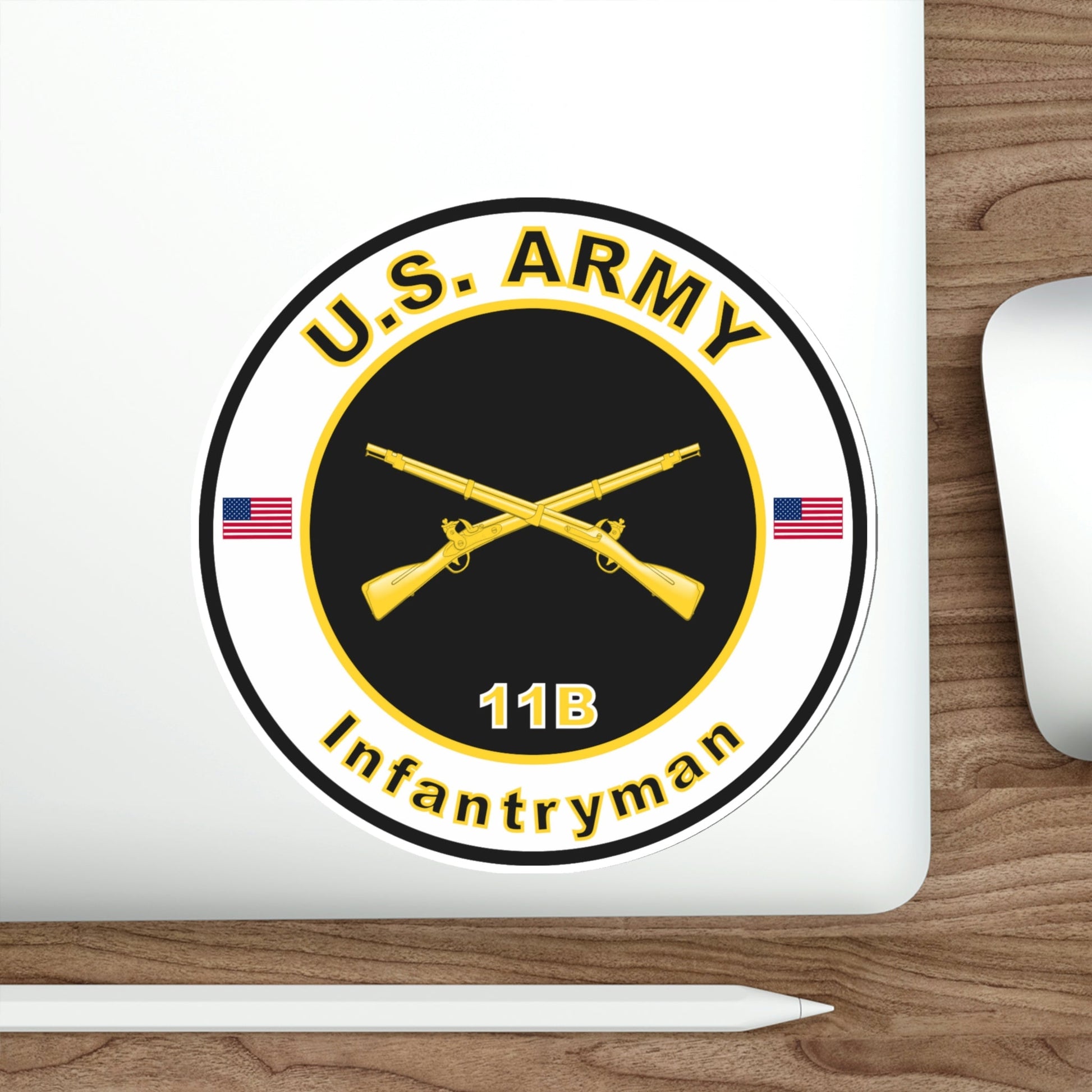 MOS 11B Infantryman (U.S. Army) STICKER Vinyl Die-Cut Decal-The Sticker Space