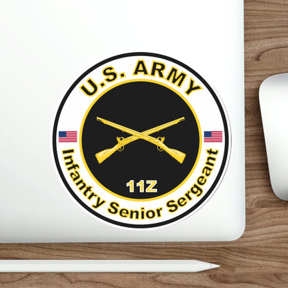 MOS 11Z Infantry Senior Sergeant (U.S. Army) STICKER Vinyl Die-Cut Decal-The Sticker Space