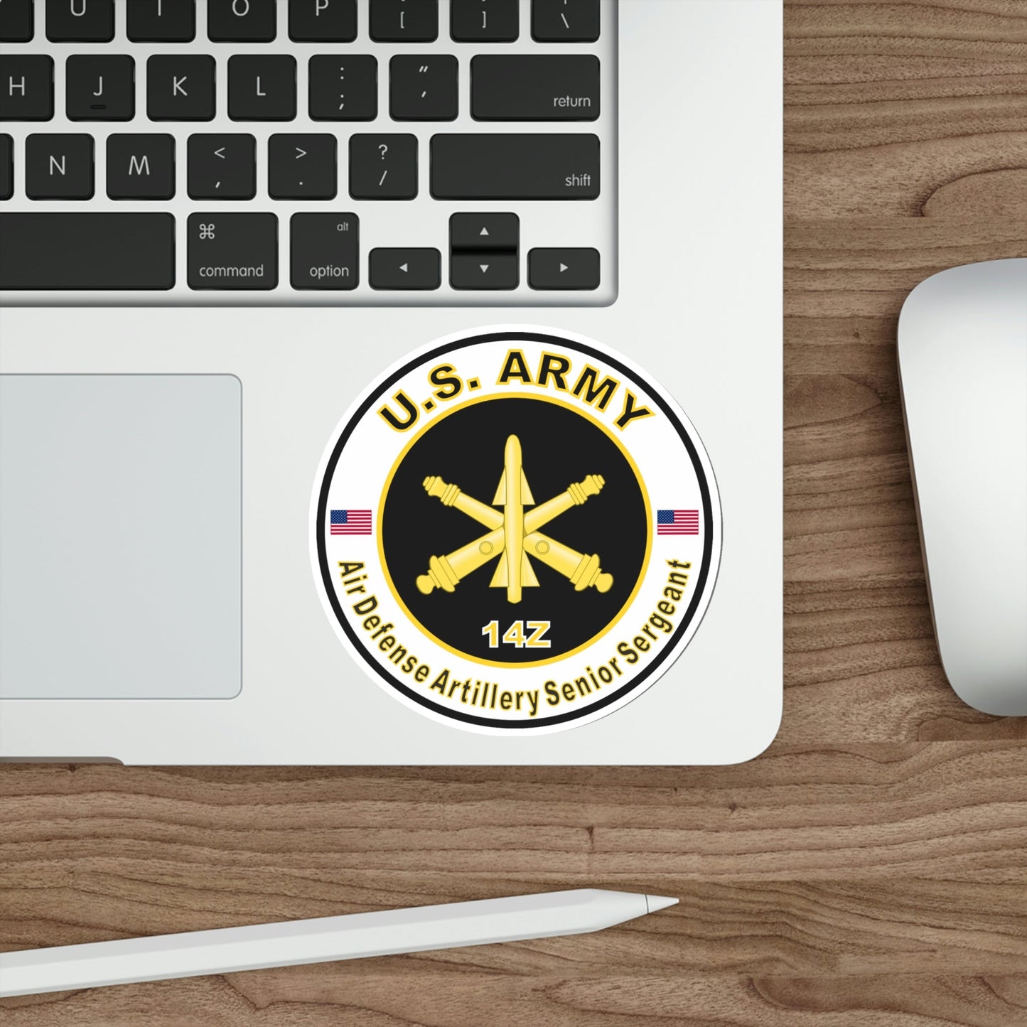 MOS 14Z Air Defense Artillery Senior Sergeant (U.S. Army) STICKER Vinyl Die-Cut Decal-The Sticker Space