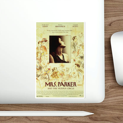 Mrs Parker And The Vicious Circle 1994 Movie Poster STICKER Vinyl Die-Cut Decal-The Sticker Space