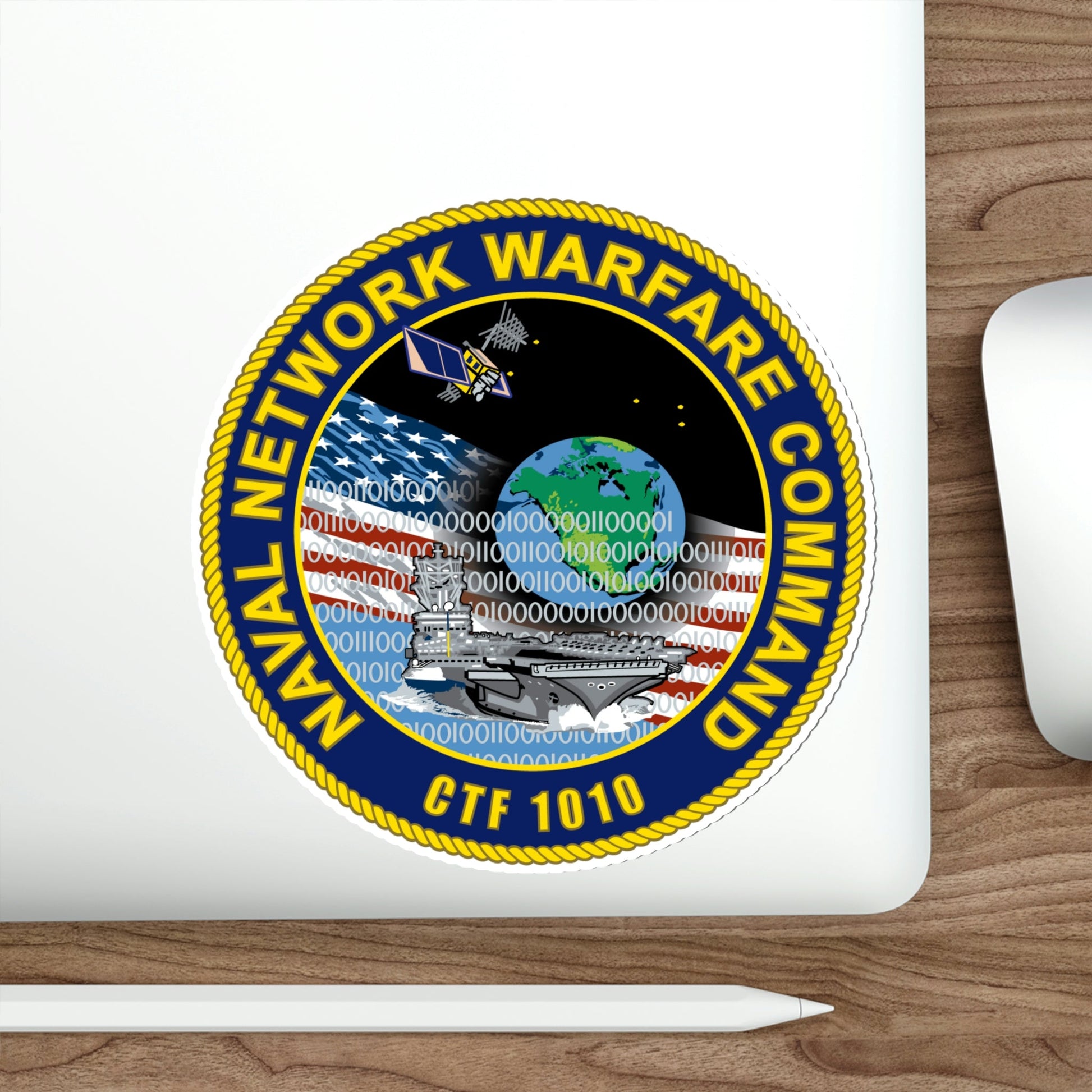 Naval Network Warfare Command CFT 1010 (U.S. Navy) STICKER Vinyl Die-Cut Decal-The Sticker Space