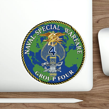 Naval Special Warfare Group 4 (U.S. Navy) STICKER Vinyl Die-Cut Decal-The Sticker Space