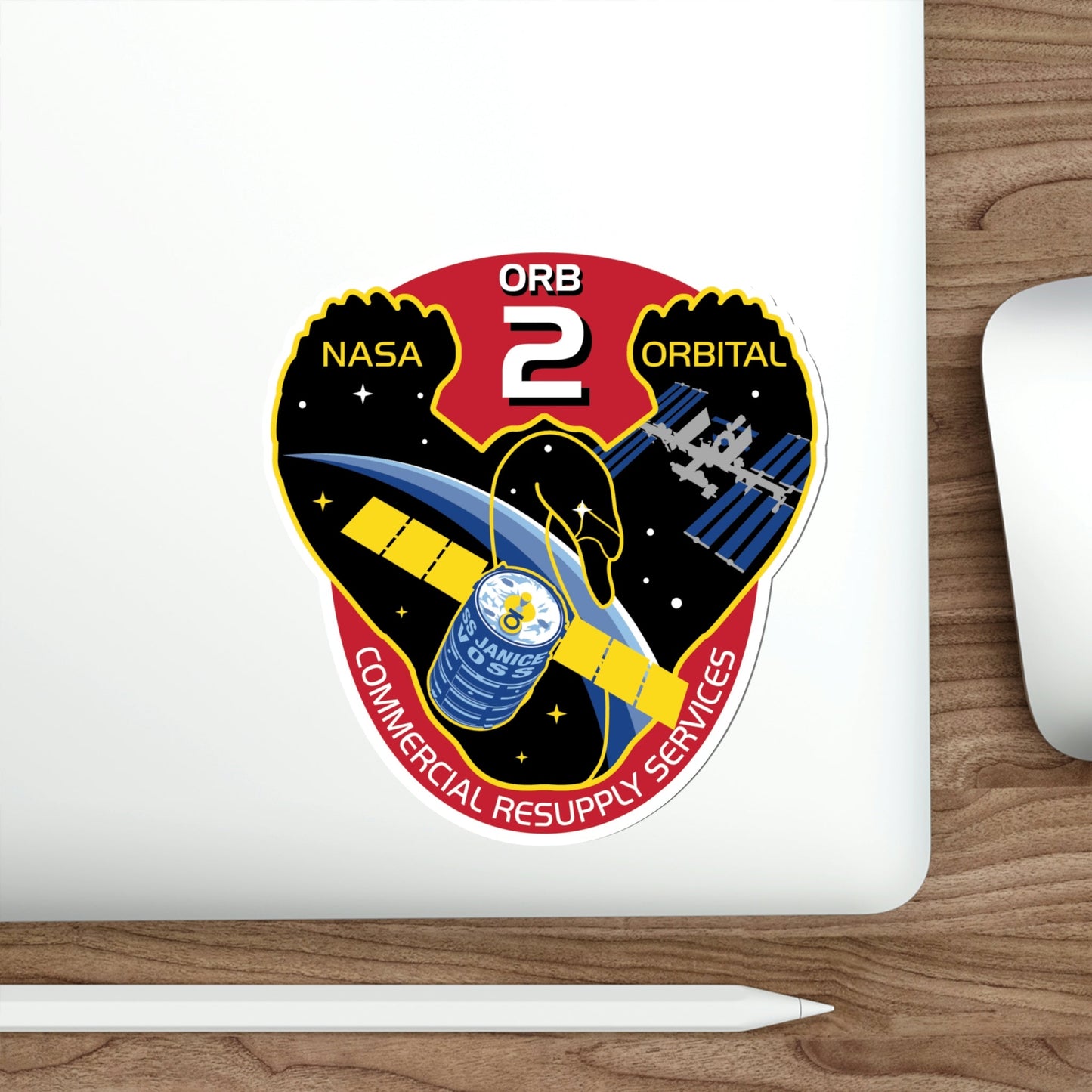 Orbital Sciences CRS Flight 2 (SpaceX) STICKER Vinyl Die-Cut Decal-The Sticker Space