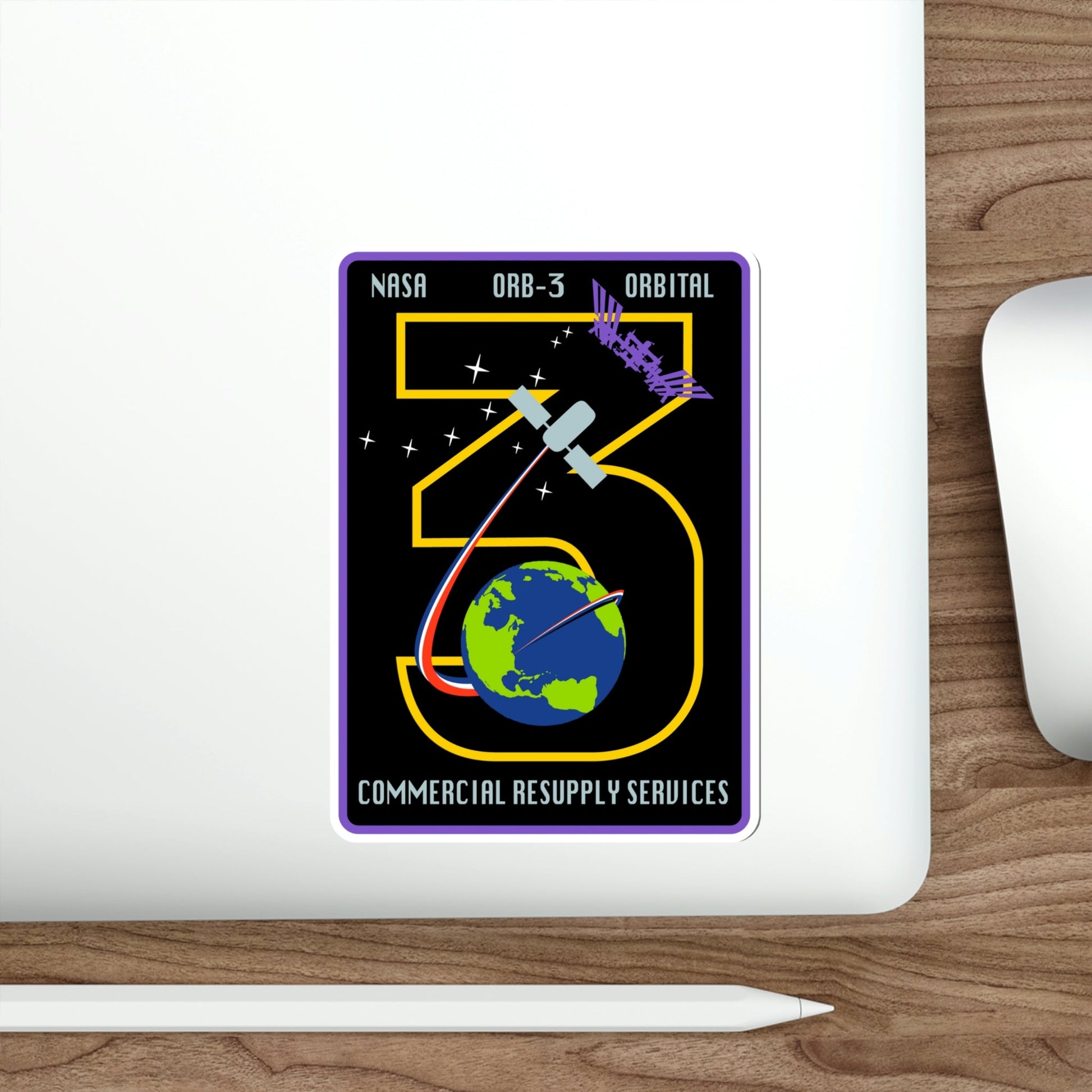 Orbital Sciences CRS Flight 3 (SpaceX) STICKER Vinyl Die-Cut Decal-The Sticker Space