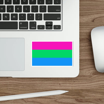 Polysexuality Pride Flag STICKER Vinyl Die-Cut Decal-The Sticker Space
