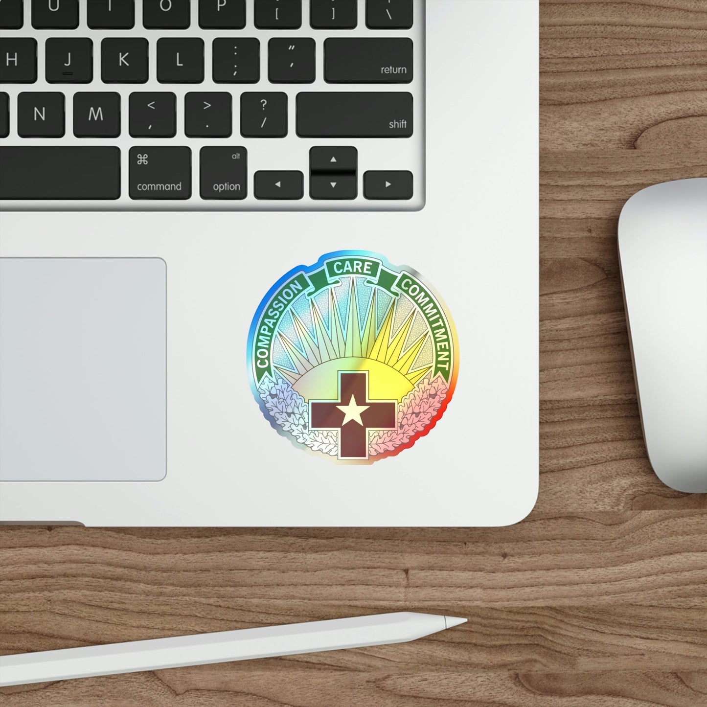 Regional Health Command Central (U.S. Army) Holographic STICKER Die-Cut Vinyl Decal-The Sticker Space