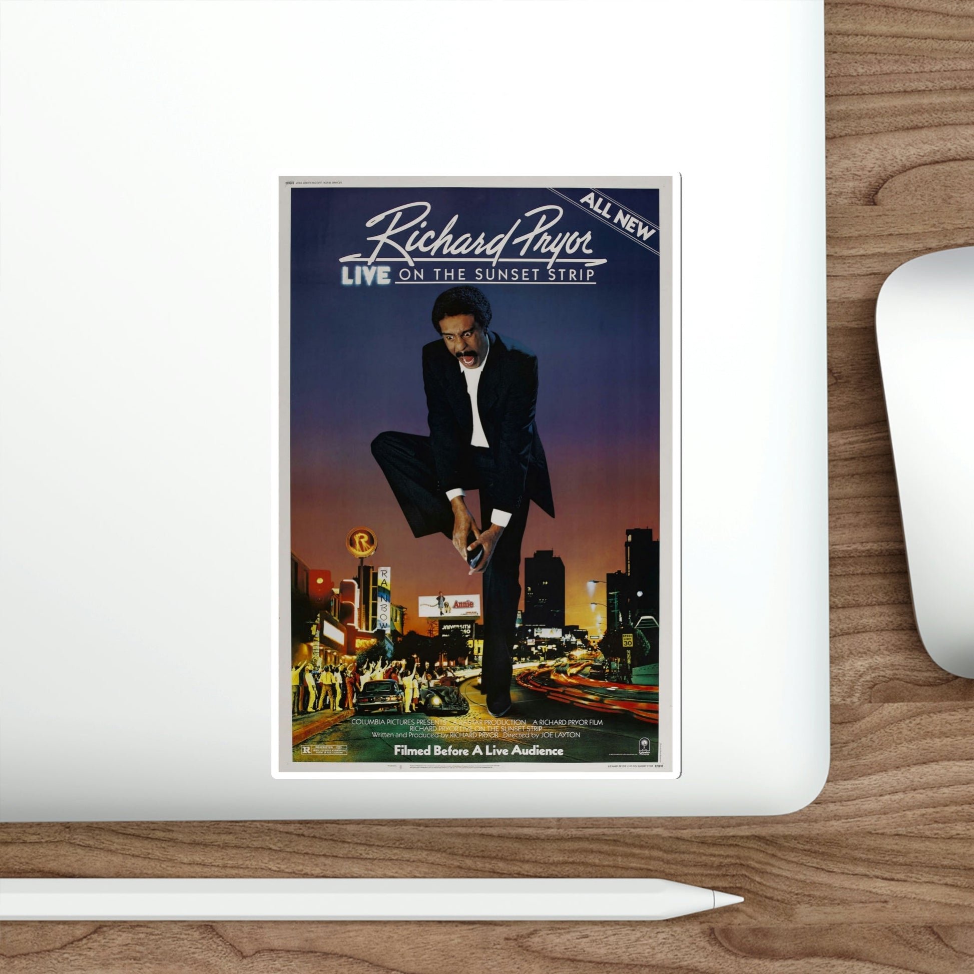 Richard Pryor Live on the Sunset Strip 1982 Movie Poster STICKER Vinyl Die-Cut Decal-The Sticker Space