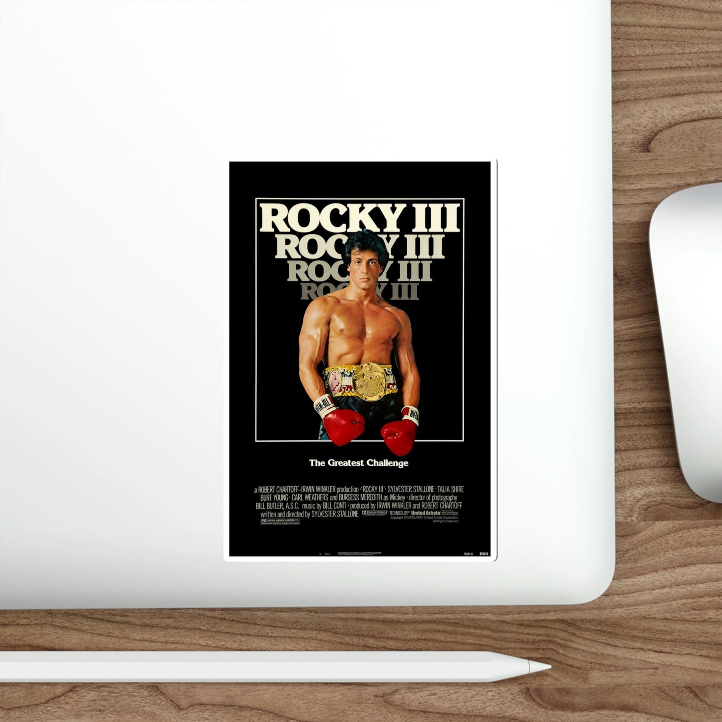 Rocky III 1982 Movie Poster STICKER Vinyl Die-Cut Decal-The Sticker Space