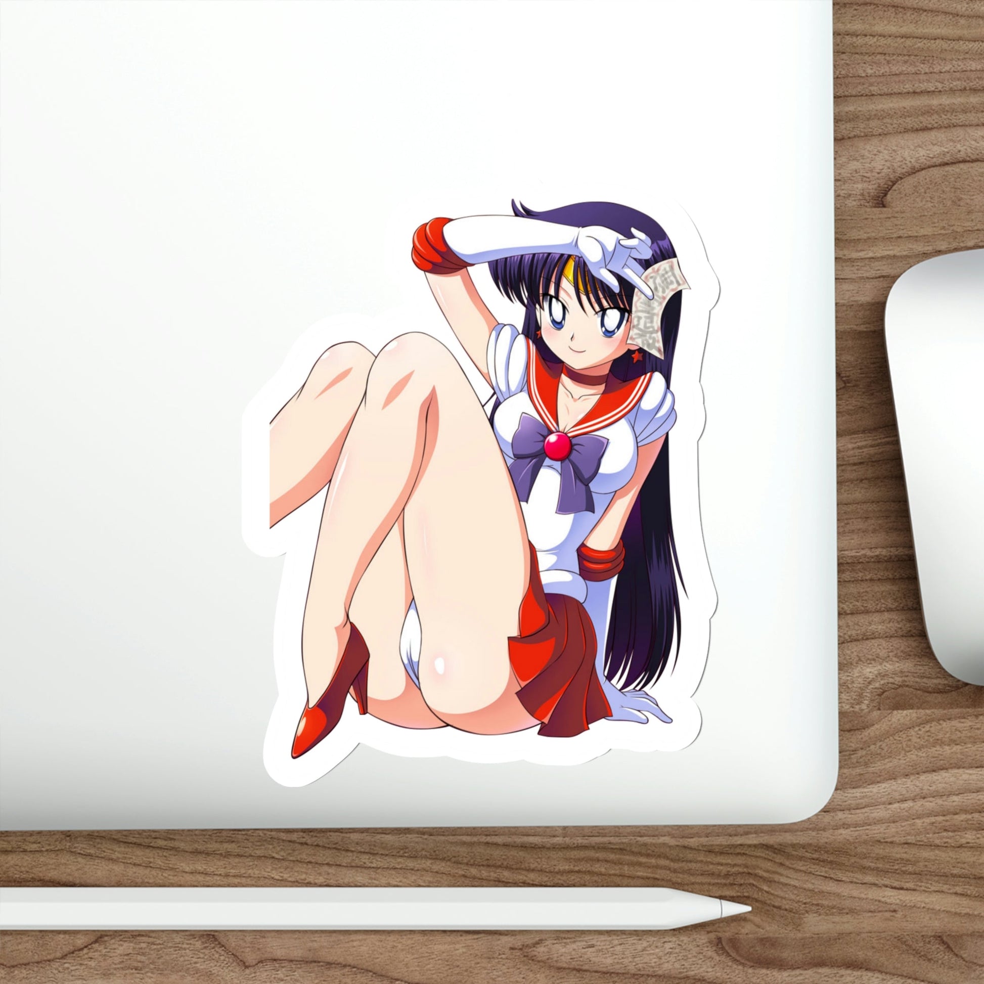 Sailor Moon - Hino Rei Sailor Mars (Anime/Ecchi/Waifu) STICKER Vinyl Die-Cut Decal-The Sticker Space