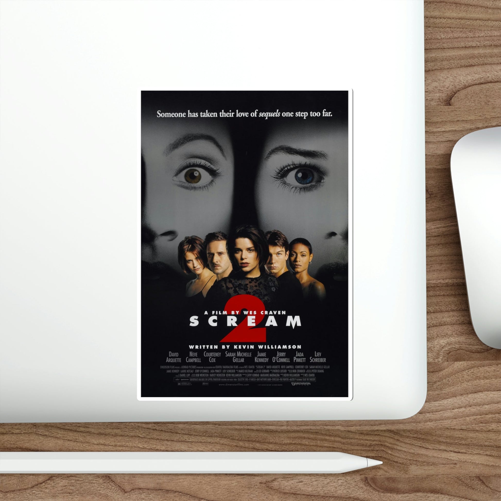 Scream 2 1997 Movie Poster STICKER Vinyl Die-Cut Decal-The Sticker Space