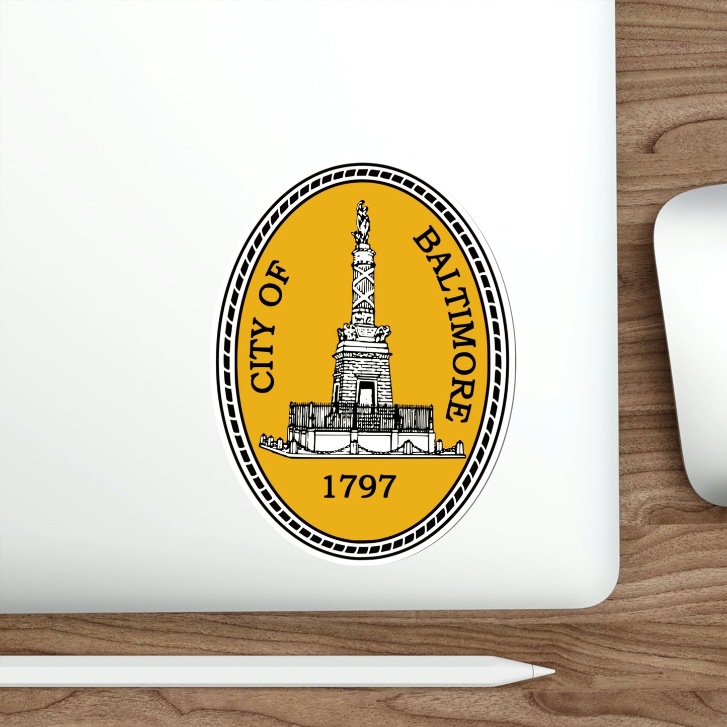 Seal of Baltimore Maryland USA STICKER Vinyl Die-Cut Decal-The Sticker Space