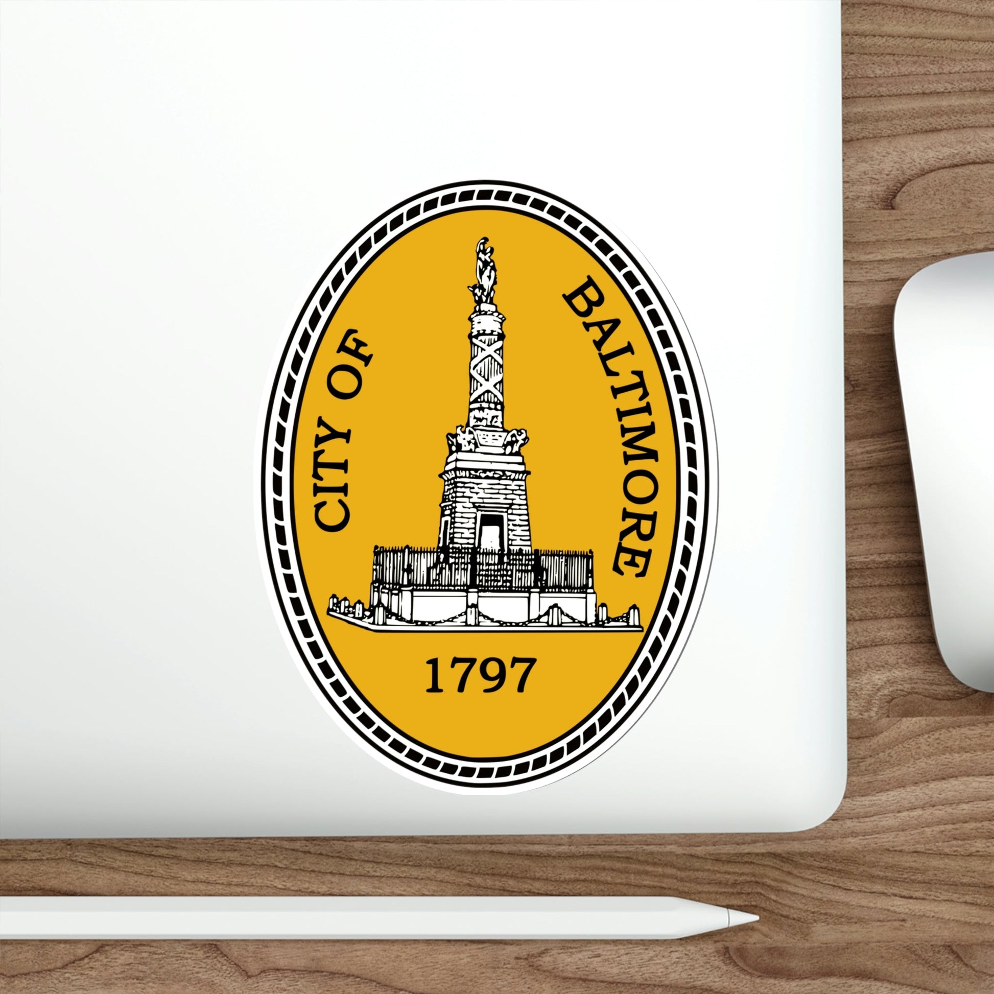 Seal of Baltimore Maryland USA STICKER Vinyl Die-Cut Decal-The Sticker Space