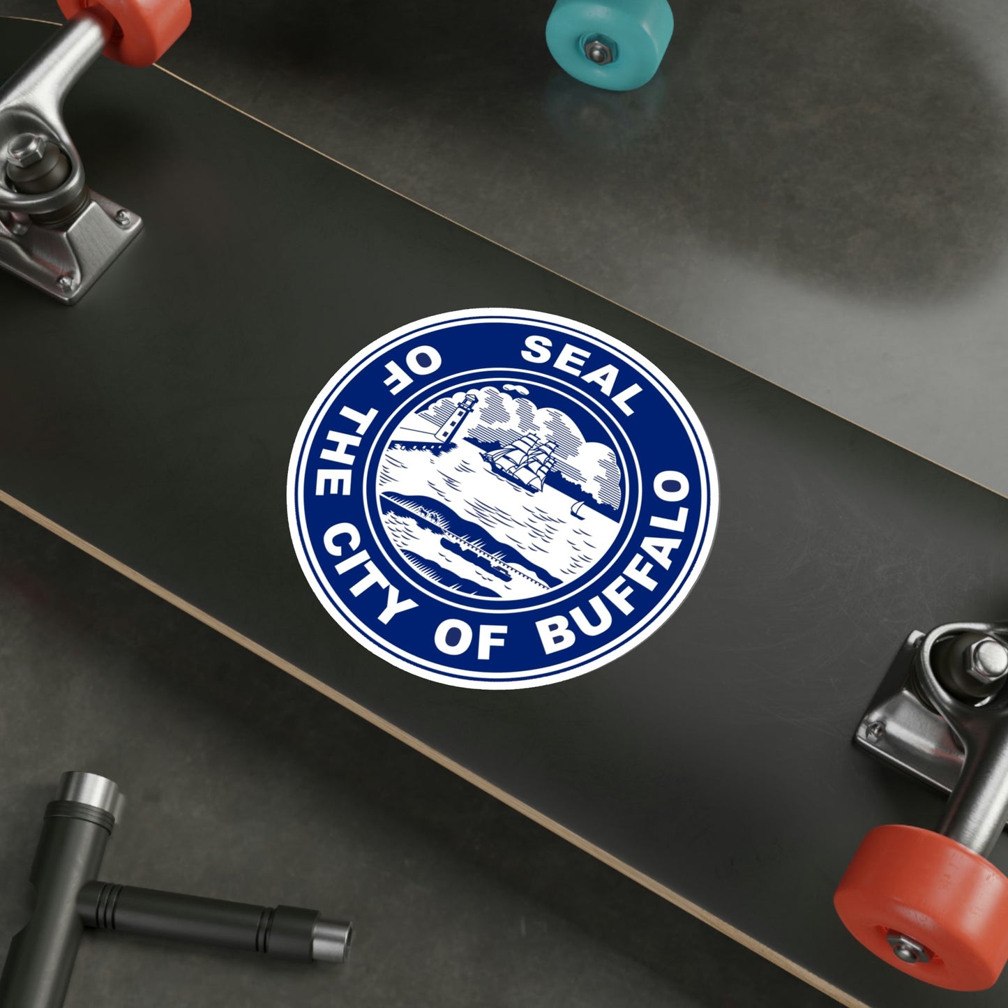 Seal of Buffalo New York USA STICKER Vinyl Die-Cut Decal-The Sticker Space