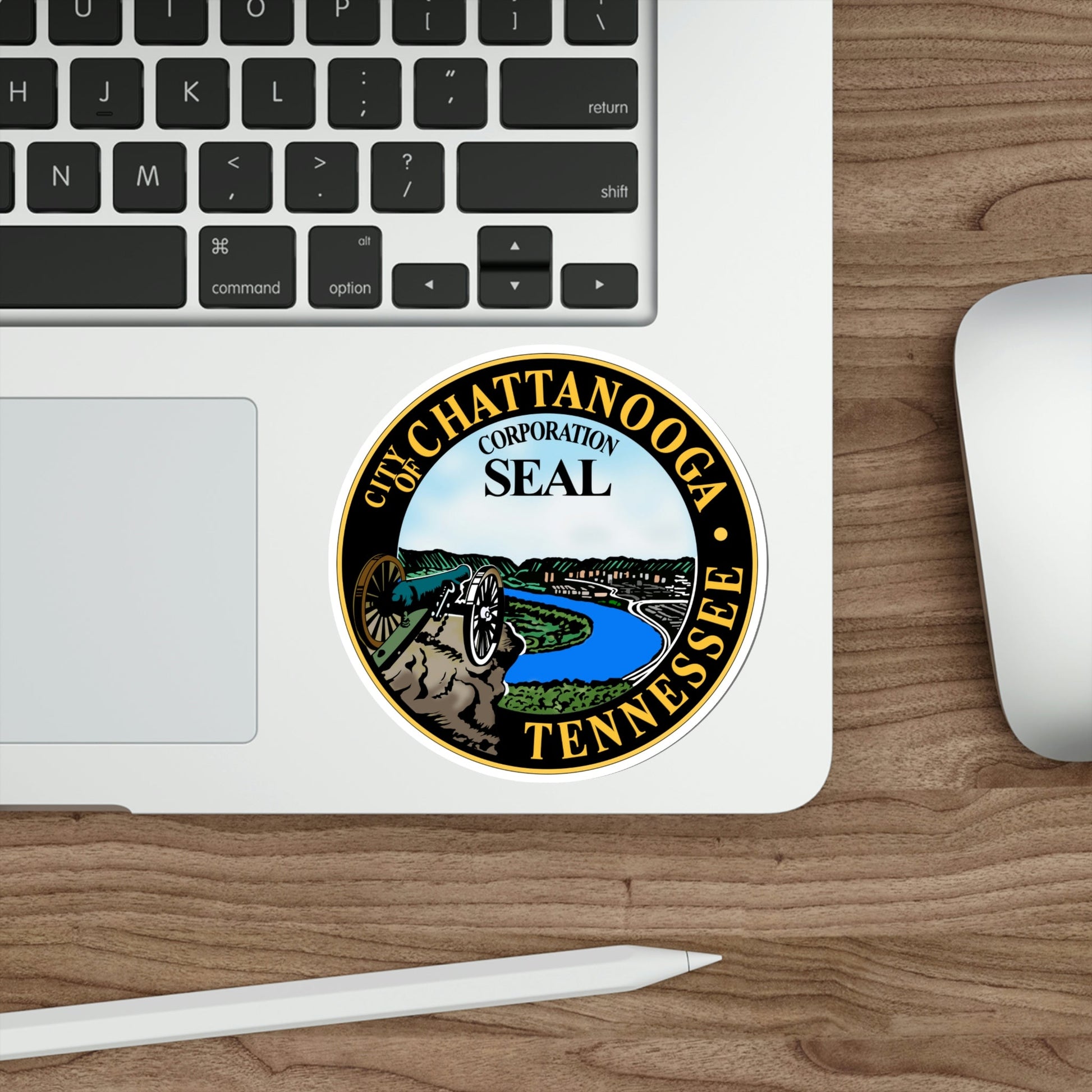 Seal of Chattanooga Tennessee USA STICKER Vinyl Die-Cut Decal-The Sticker Space