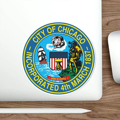 Seal of Chicago Illinois USA STICKER Vinyl Die-Cut Decal-The Sticker Space
