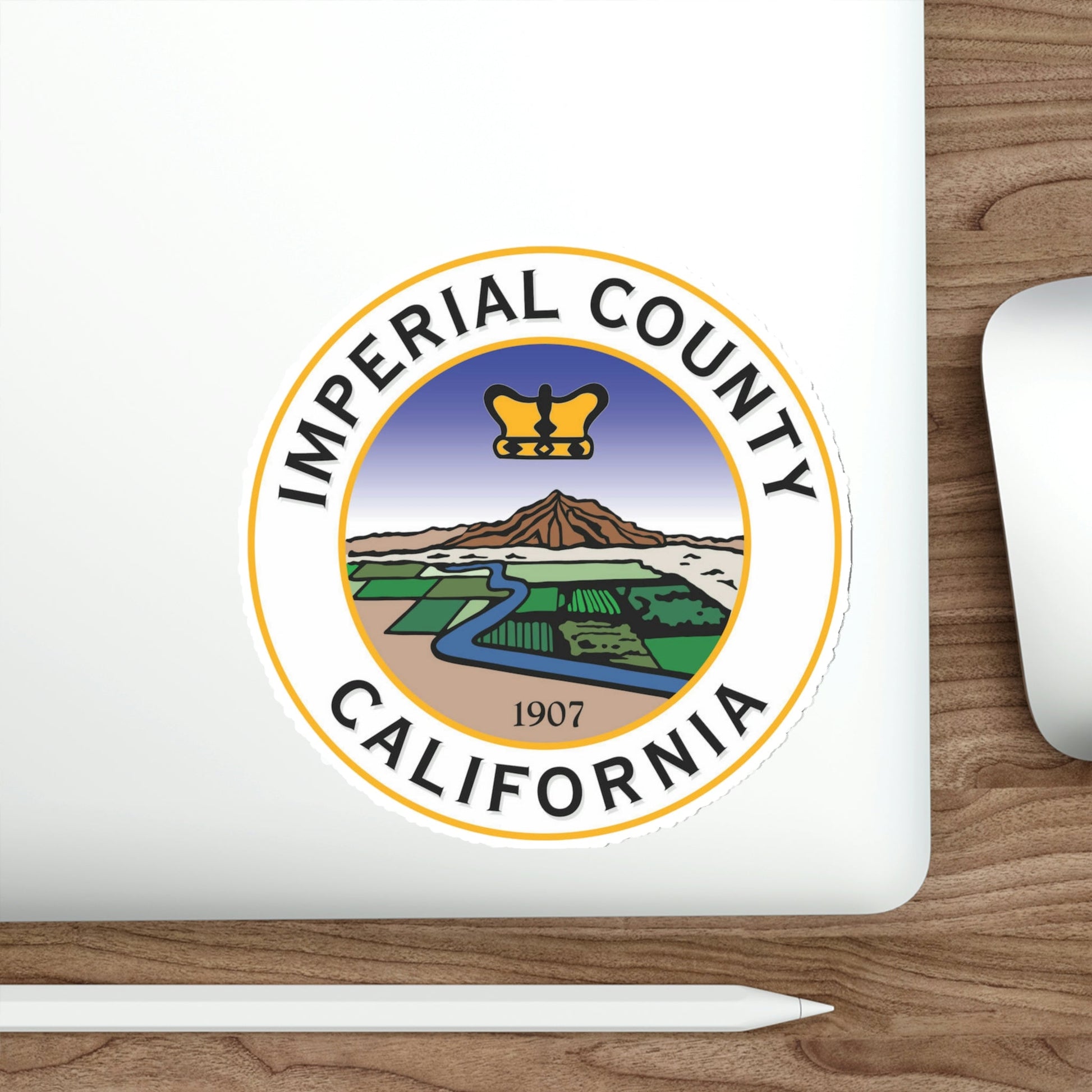 Seal of Imperial County, California USA STICKER Vinyl Die-Cut Decal-The Sticker Space