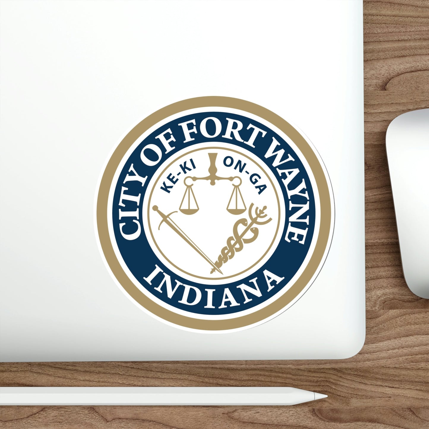 Seal of the City of Fort Wayne Indiana USA STICKER Vinyl Die-Cut Decal-The Sticker Space