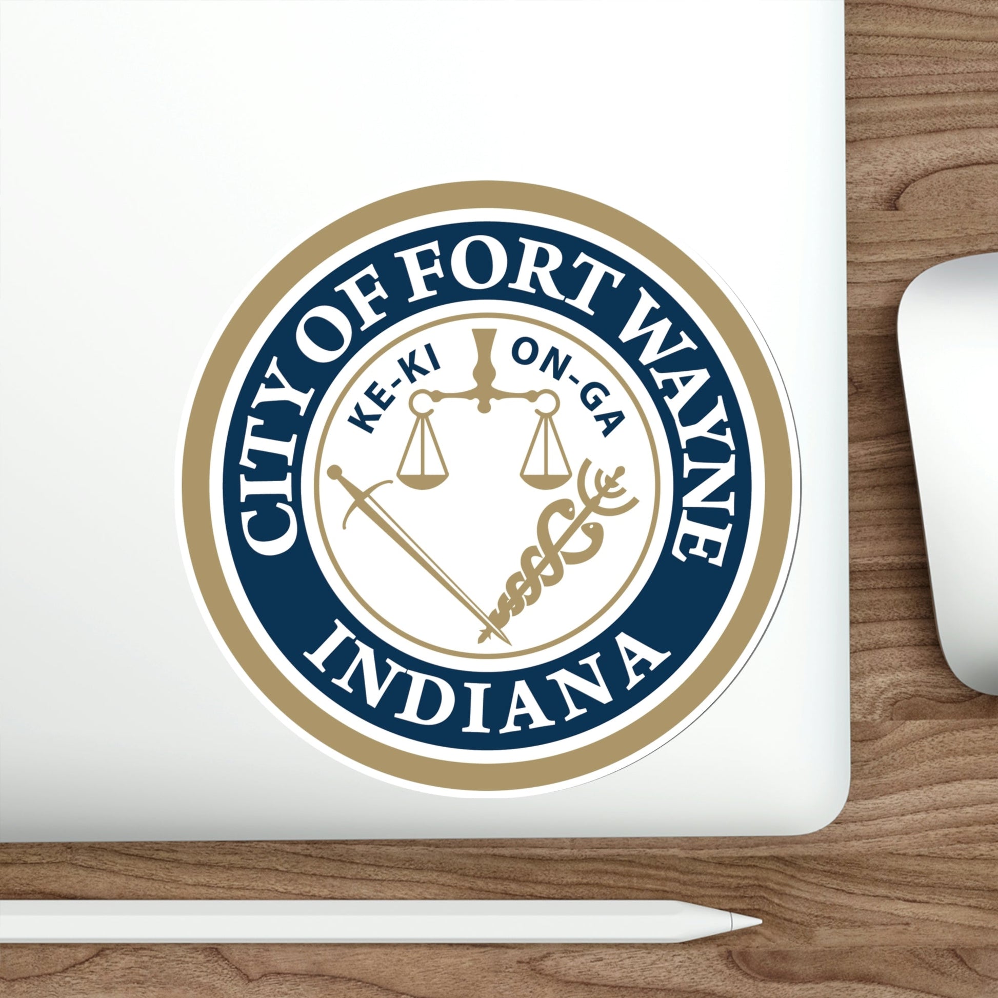 Seal of the City of Fort Wayne Indiana USA STICKER Vinyl Die-Cut Decal-The Sticker Space