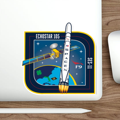 SES-11 (EchoStar 105) (SpaceX) STICKER Vinyl Die-Cut Decal-The Sticker Space