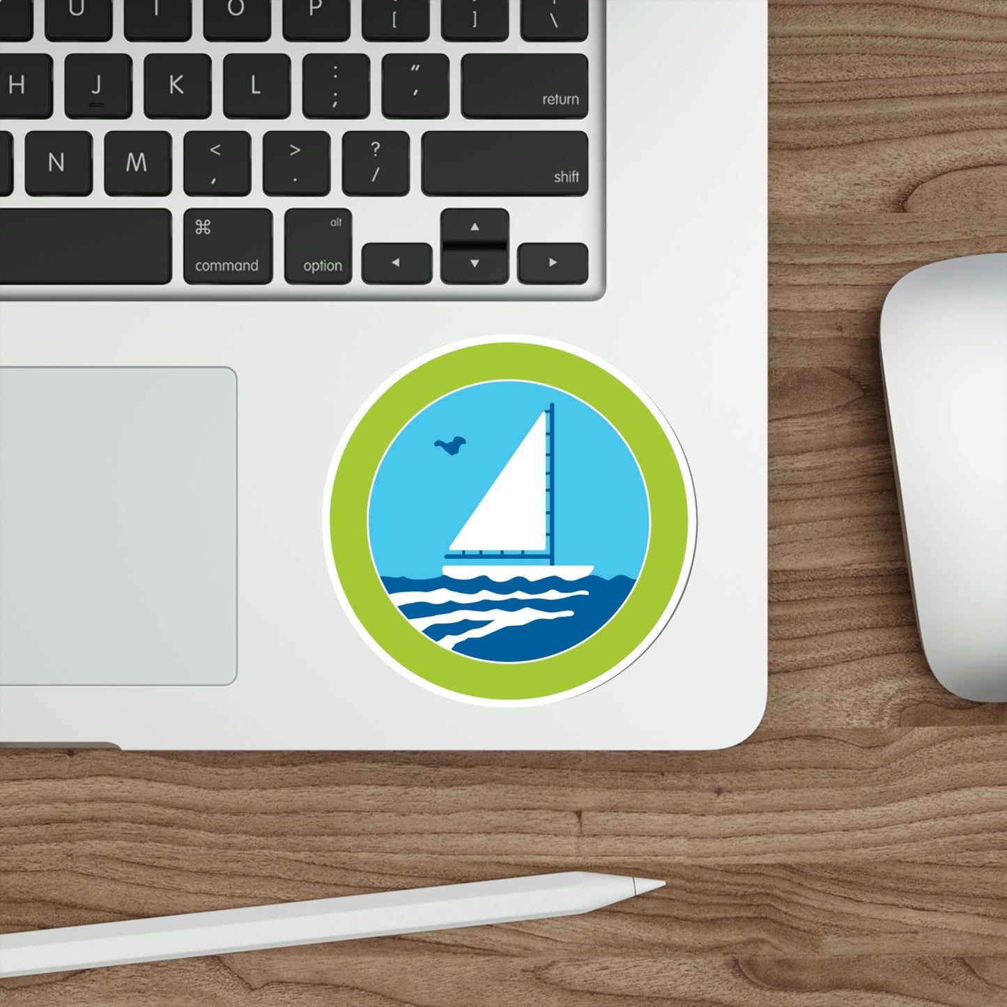 Small Boat Sailing (Boy Scouts Merit Badge) STICKER Vinyl Die-Cut Decal-The Sticker Space
