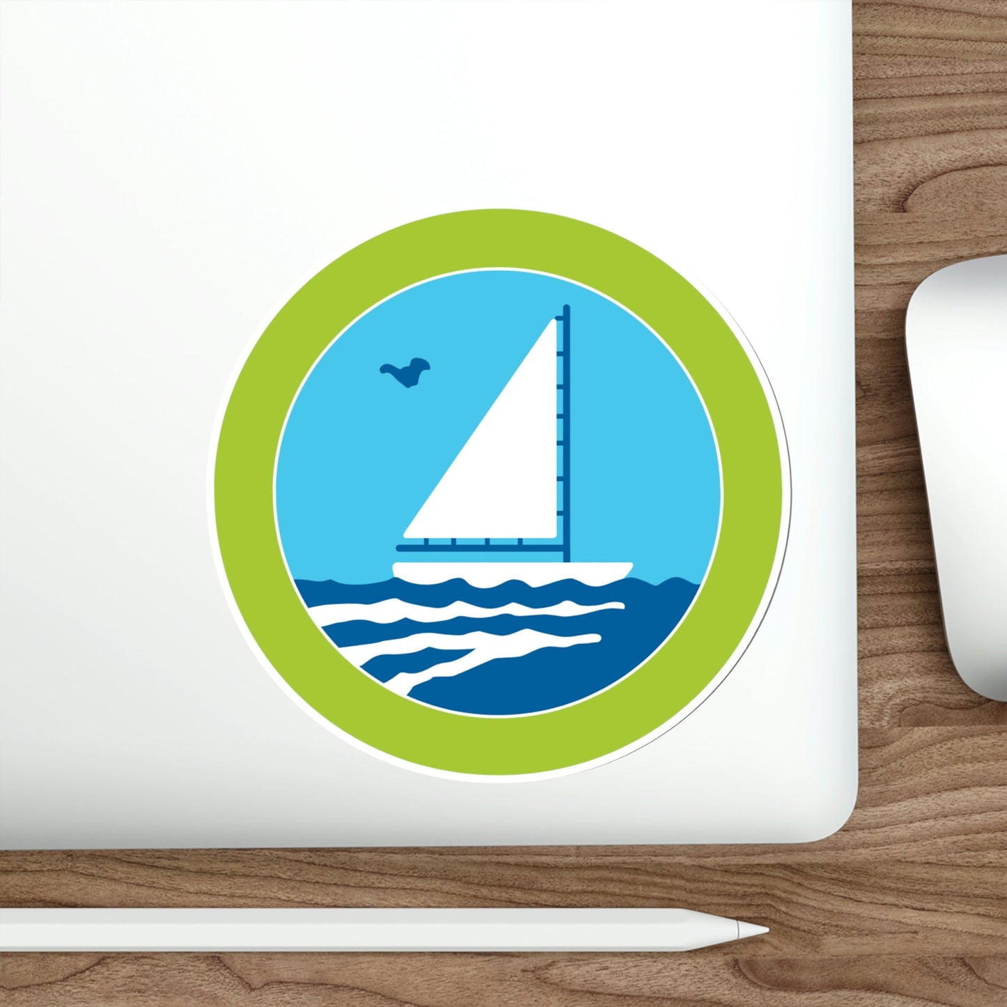 Small Boat Sailing (Boy Scouts Merit Badge) STICKER Vinyl Die-Cut Decal-The Sticker Space