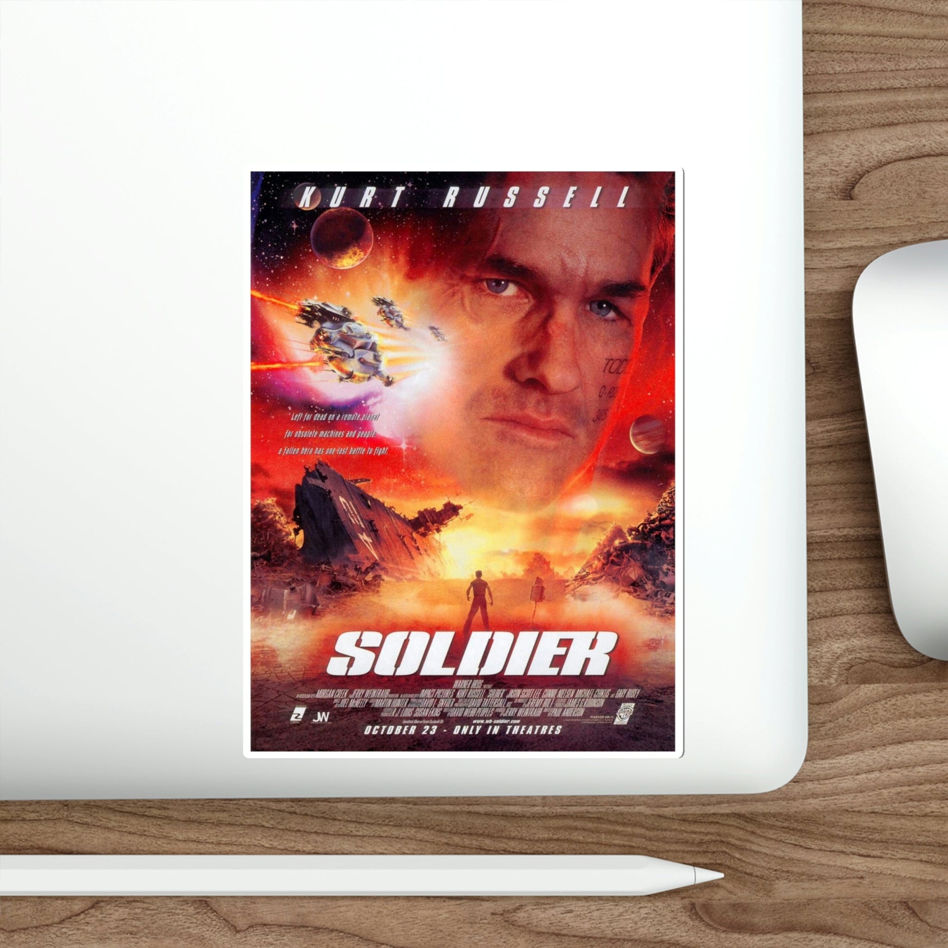 Soldier 1998 Movie Poster STICKER Vinyl Die-Cut Decal-The Sticker Space