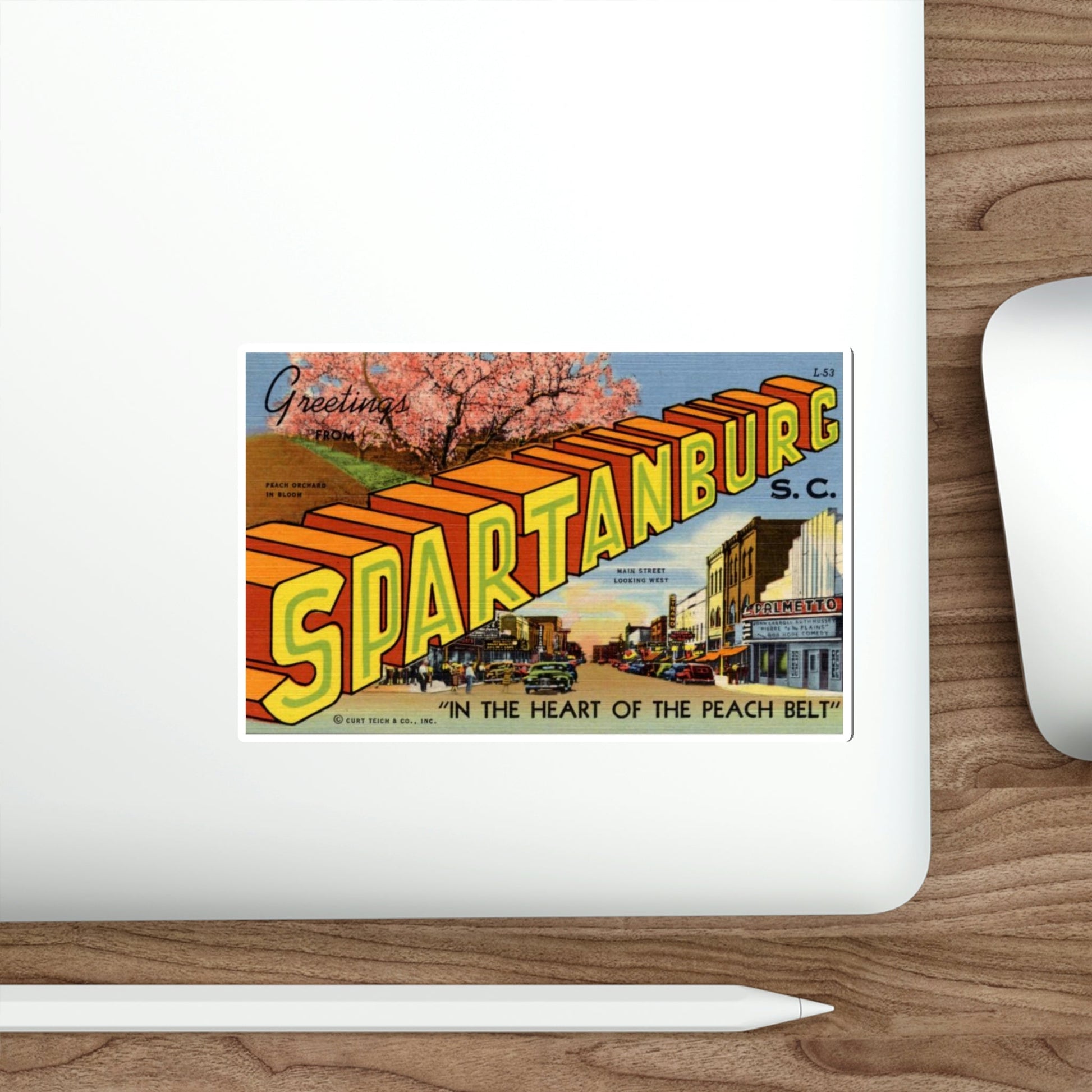 Spartanburg SC (Greeting Cards) STICKER Vinyl Die-Cut Decal-The Sticker Space