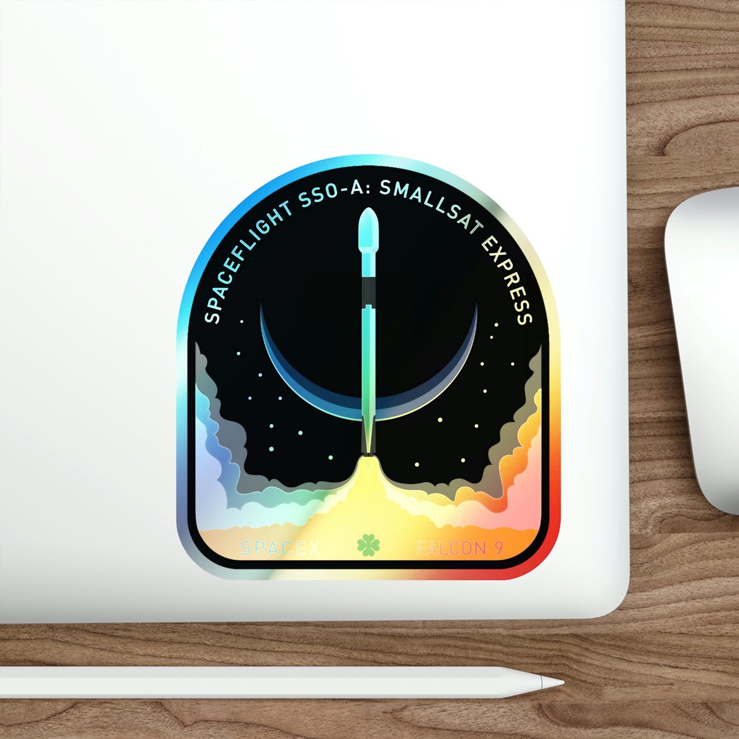 SSO-A (SpaceX) Holographic STICKER Die-Cut Vinyl Decal-The Sticker Space