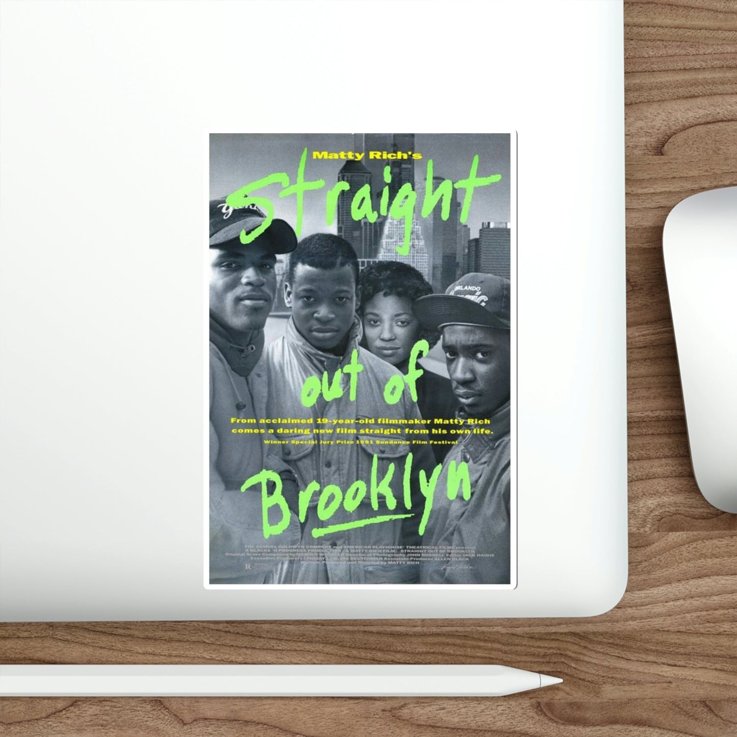 Straight Out of Brooklyn 1991 Movie Poster STICKER Vinyl Die-Cut Decal-The Sticker Space