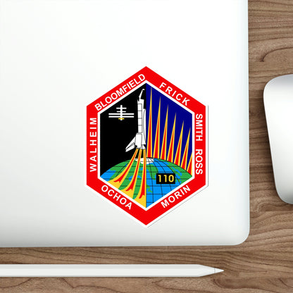 STS 110 Patch NASA STICKER Vinyl Die-Cut Decal-The Sticker Space
