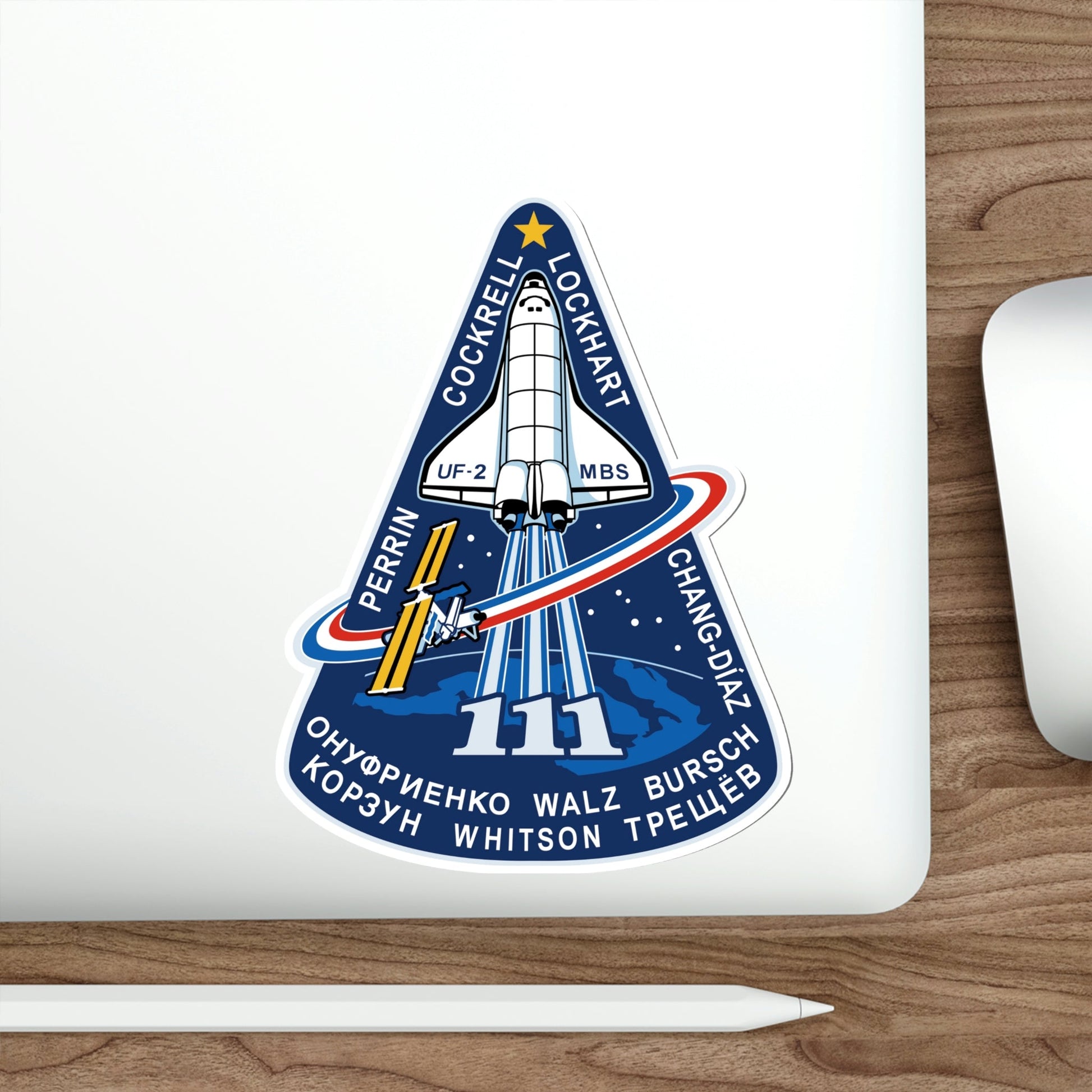 STS 111 Patch NASA STICKER Vinyl Die-Cut Decal-The Sticker Space