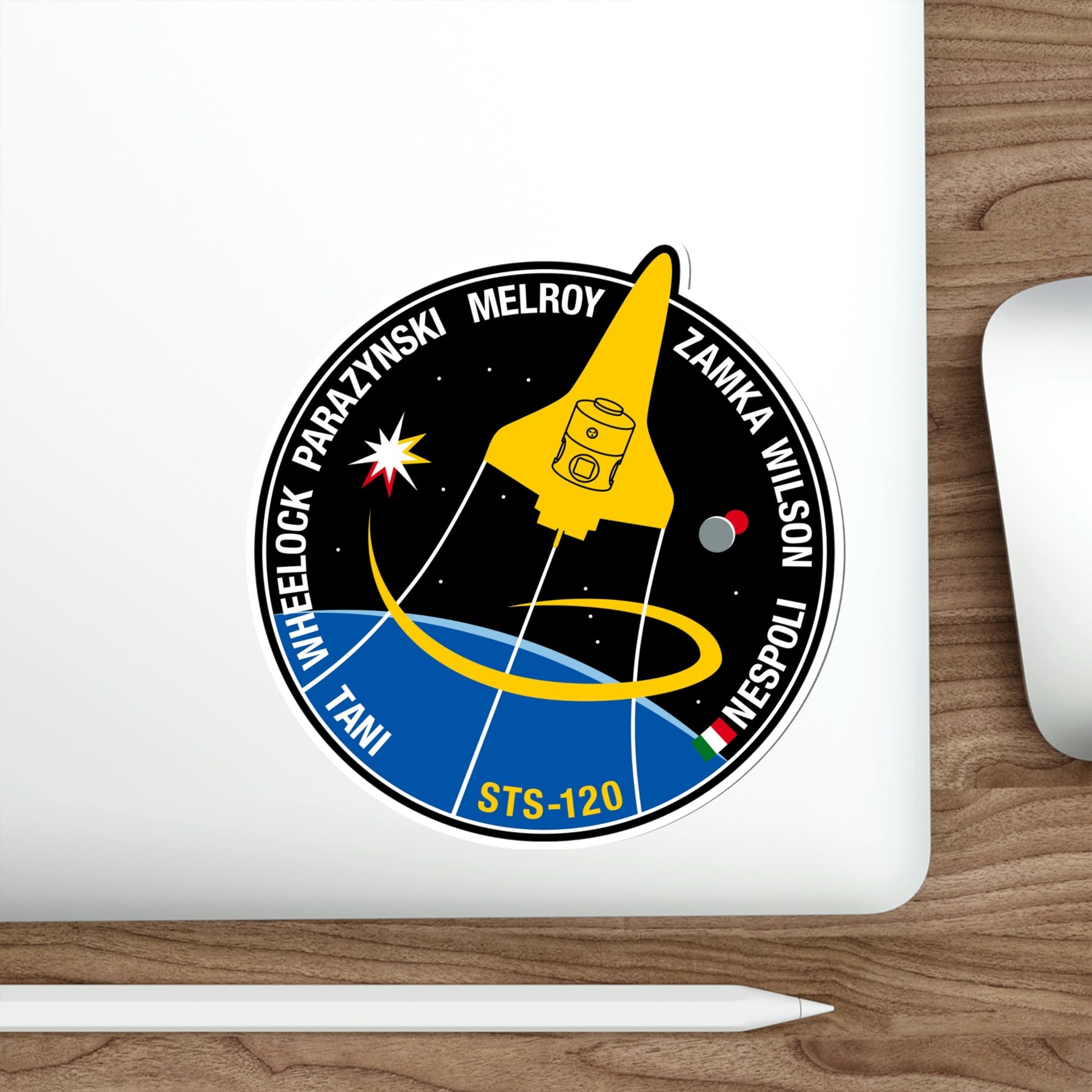 STS 120 Patch NASA STICKER Vinyl Die-Cut Decal-The Sticker Space