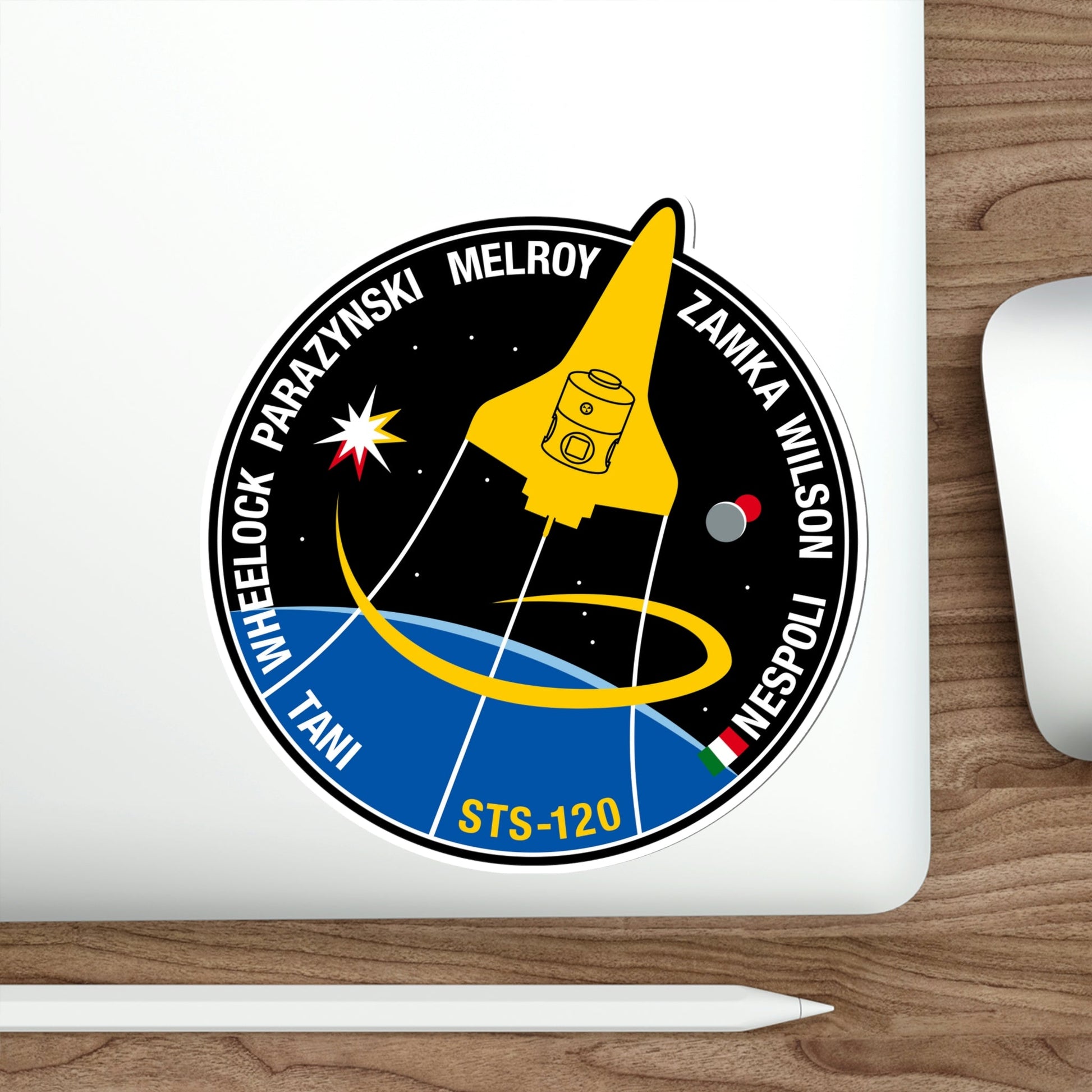 STS 120 Patch NASA STICKER Vinyl Die-Cut Decal-The Sticker Space
